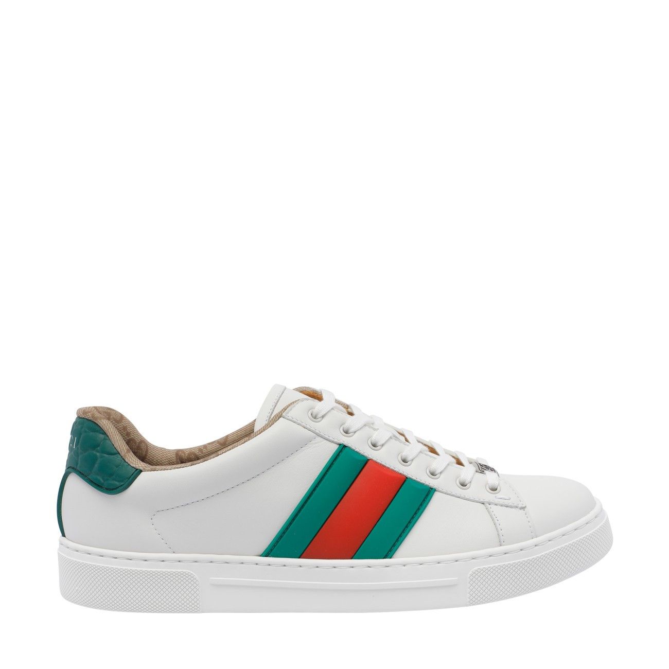 Gucci ACE SNEAKERS WITH WEB DETAIL Size US 9 / EU 42 - 1 Thumbnail