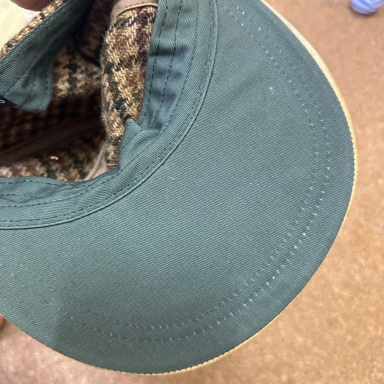 Polo Ralph Lauren Vintage 90s Polo Ralph Lauren Wool Tweed Leather Cap USA Size ONE SIZE - 9 Thumbnail