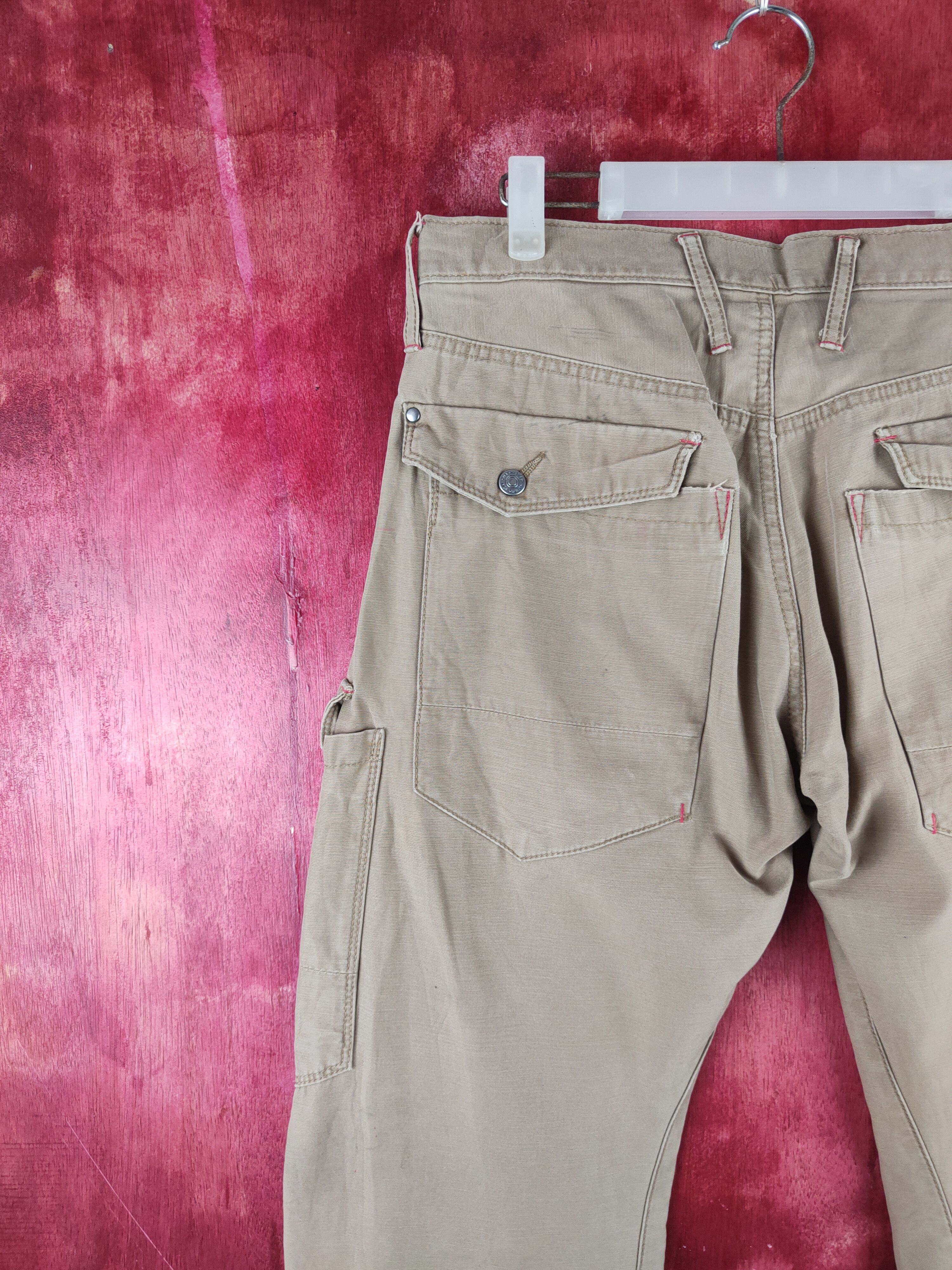 Japanese Brand Xebec-Twist45 Brown Multipocket Cargo Pants N#S41 Size US 30 / EU 46 - 8 Thumbnail