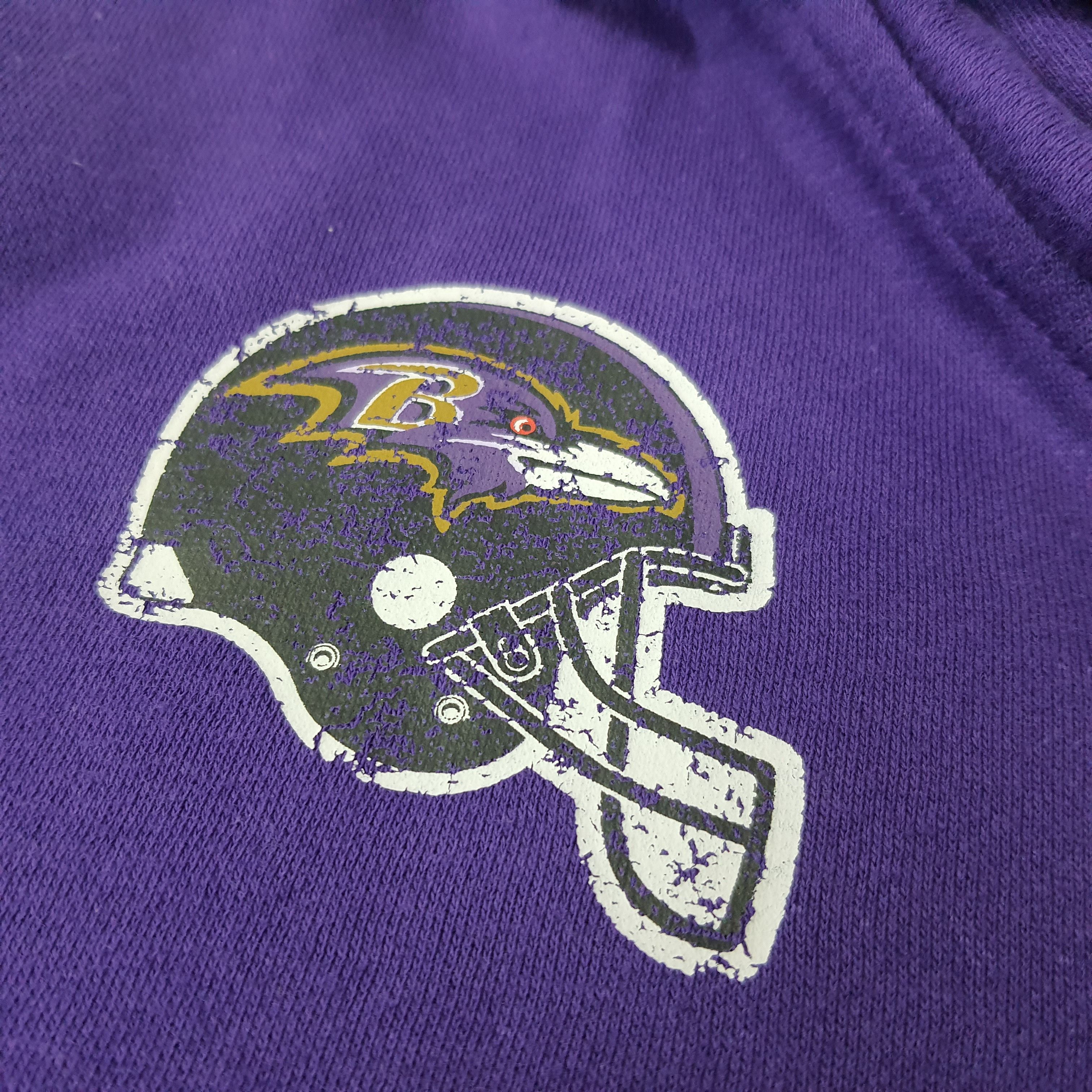 NFL Vintage NFL Ravens Football Team Zipper Hoodie C260N26 Size US M / EU 48-50 / 2 - 3 Thumbnail