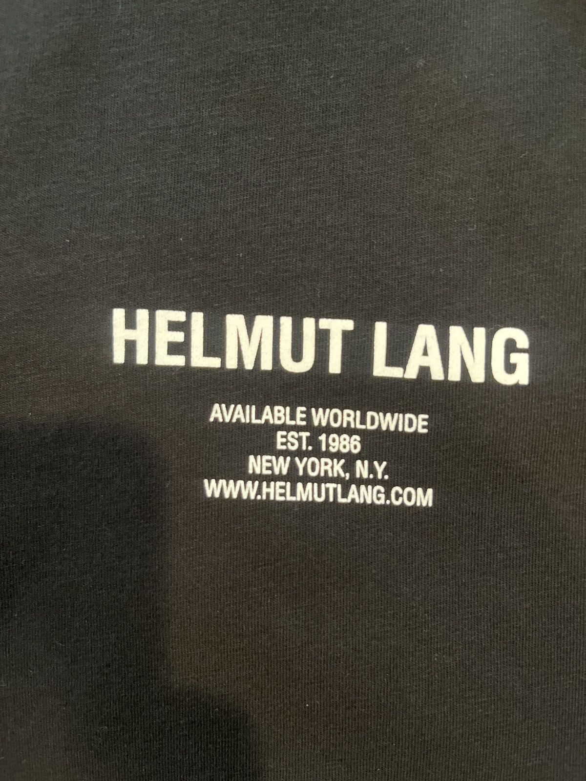 image of Helmut Lang Long-Sleeve Tee in Black, Men's (Size Small)