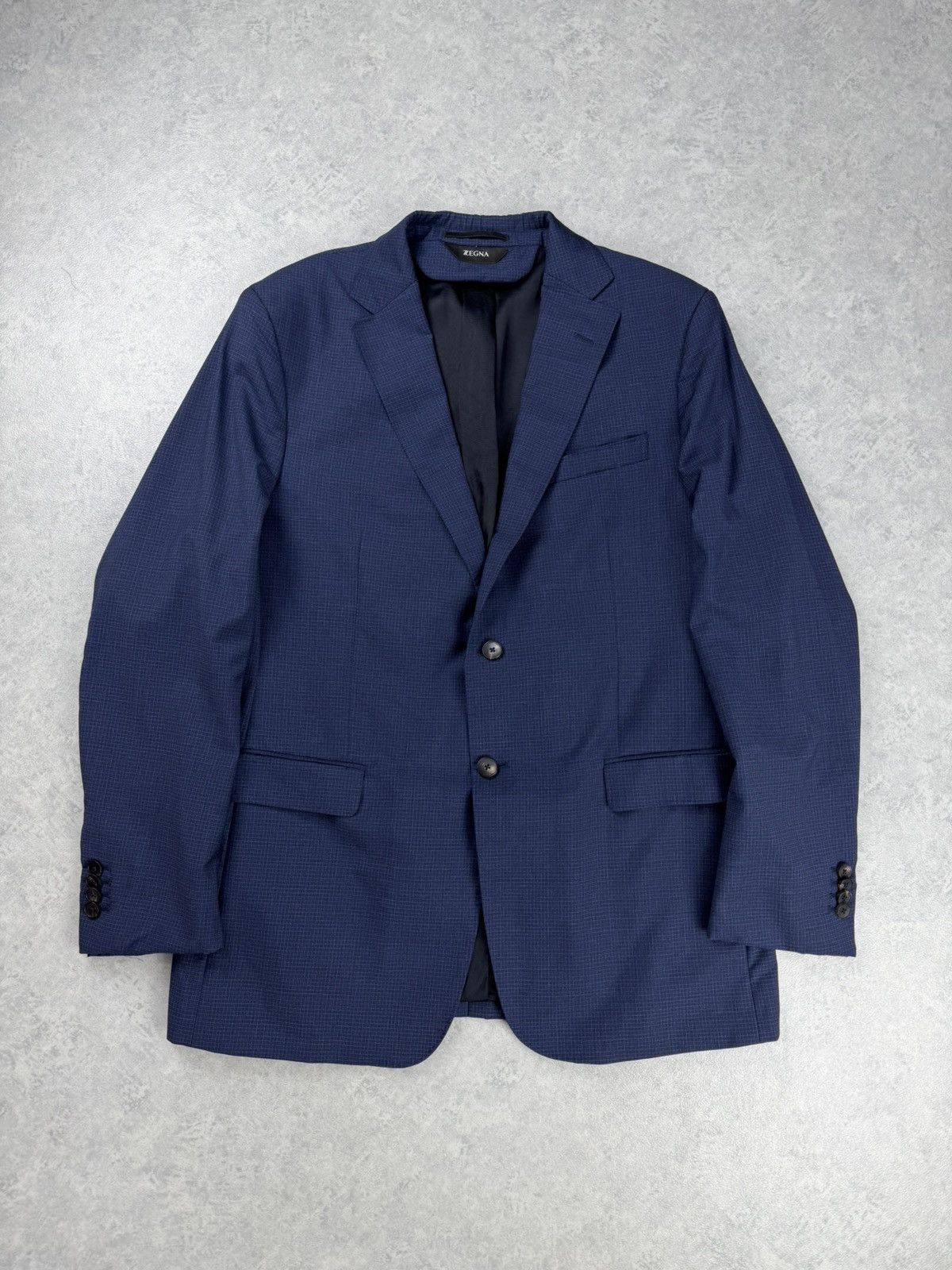 Ermenegildo Zegna Ermenegildo Zegna Navy Wool Blazer Jacket Size 52R Drop 7 Size 42R - 1 Thumbnail