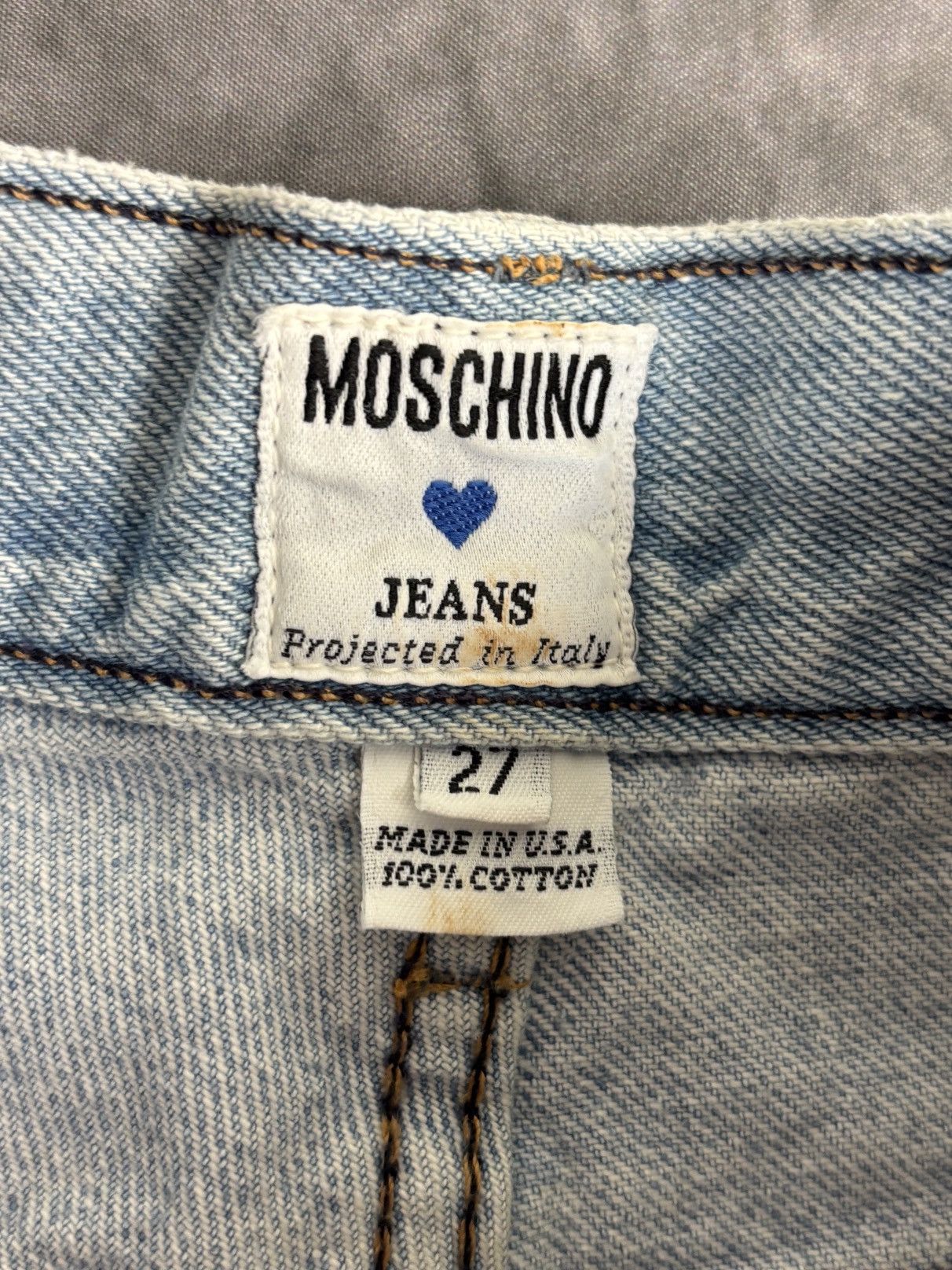 Moschino × Vintage Vintage Moschino Jeans 1990s 2000s Made in USA Denim Pants Size 27" / US 4 / IT 40 - 7 Thumbnail