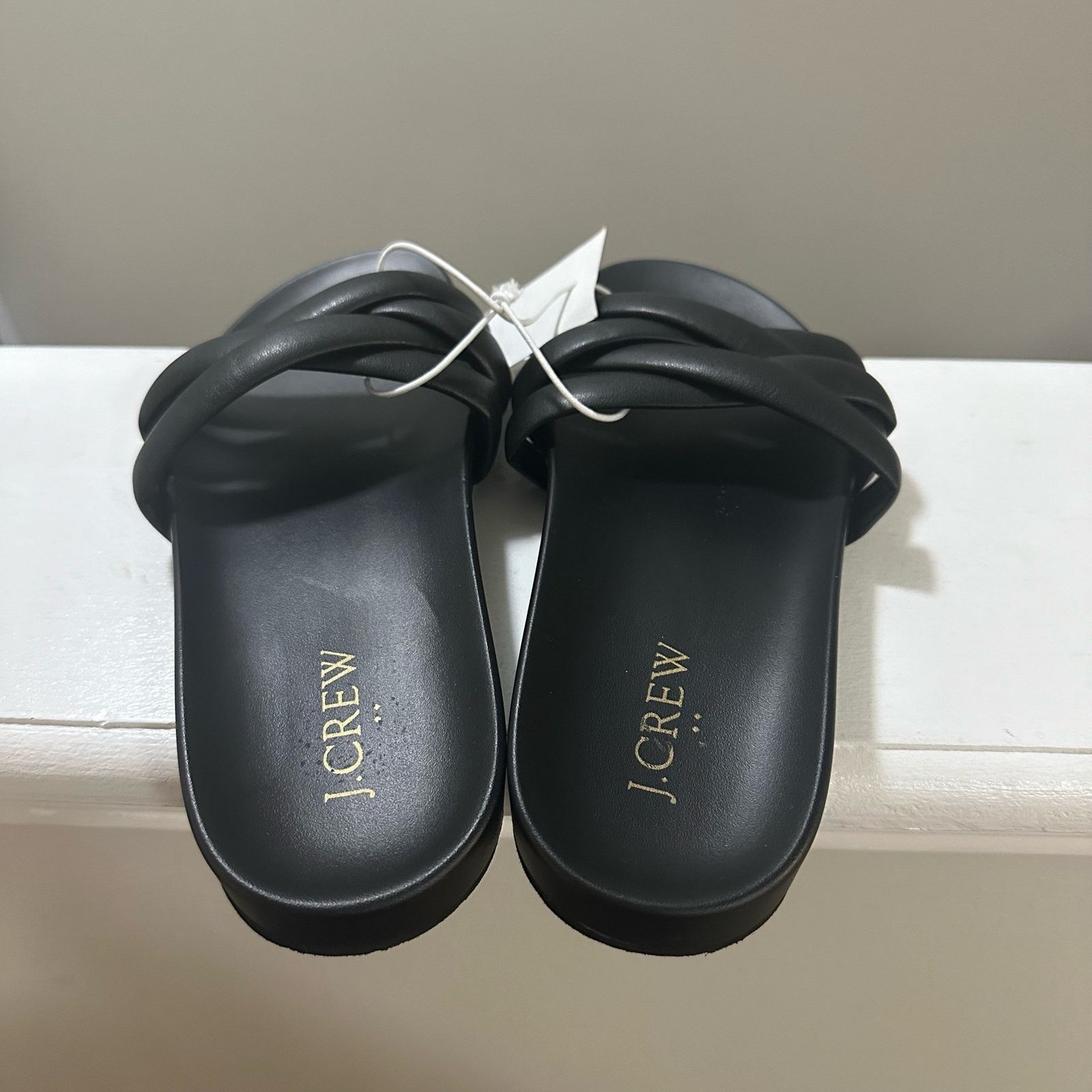 J.Crew J. Crew Crisscross Black Slide Sandals Women’s 7 NWT Size US 7 / IT 37 - 4 Thumbnail