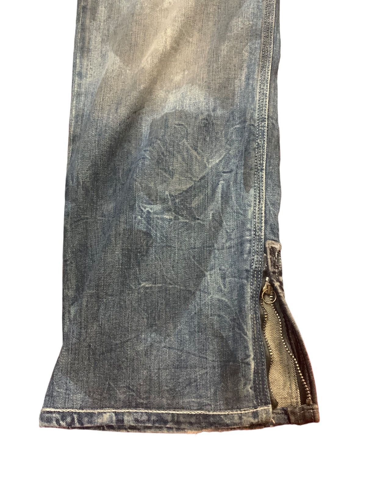 Diesel × Diesel Black Gold 🔥Rare🔥 Diesel ButtonFly Grey Mud Wash Jeans Size US 31 - 10 Thumbnail