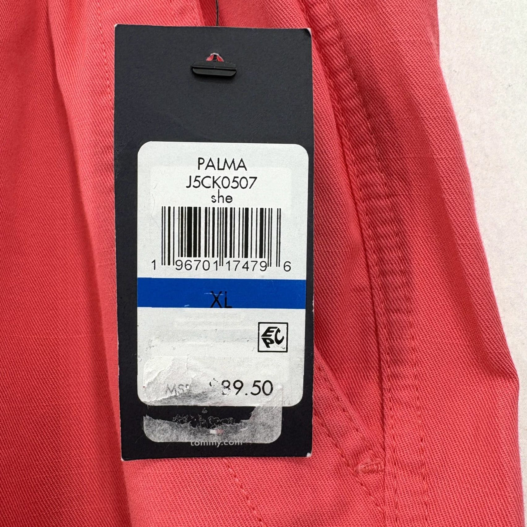 Tommy Hilfiger Tommy Hilfiger Palma Jogger Womens XL Pink Casual Drawstring Pants Tapered Relaxed Size 40" / US 18 - 4 Thumbnail