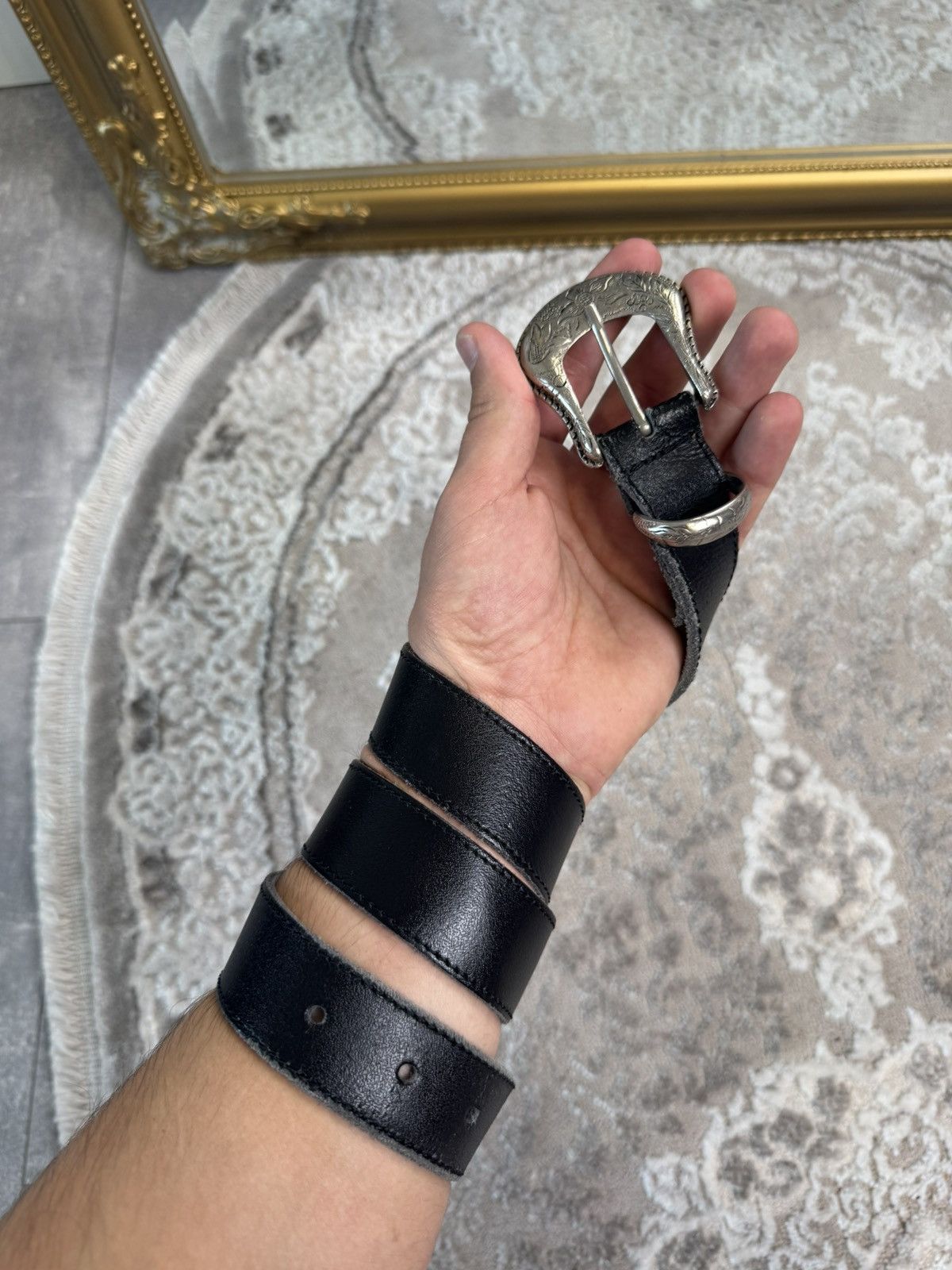 Number (N)ine 00ʼS NUMBER NINE STYLE JAPAN LEATHER Y2K BELT