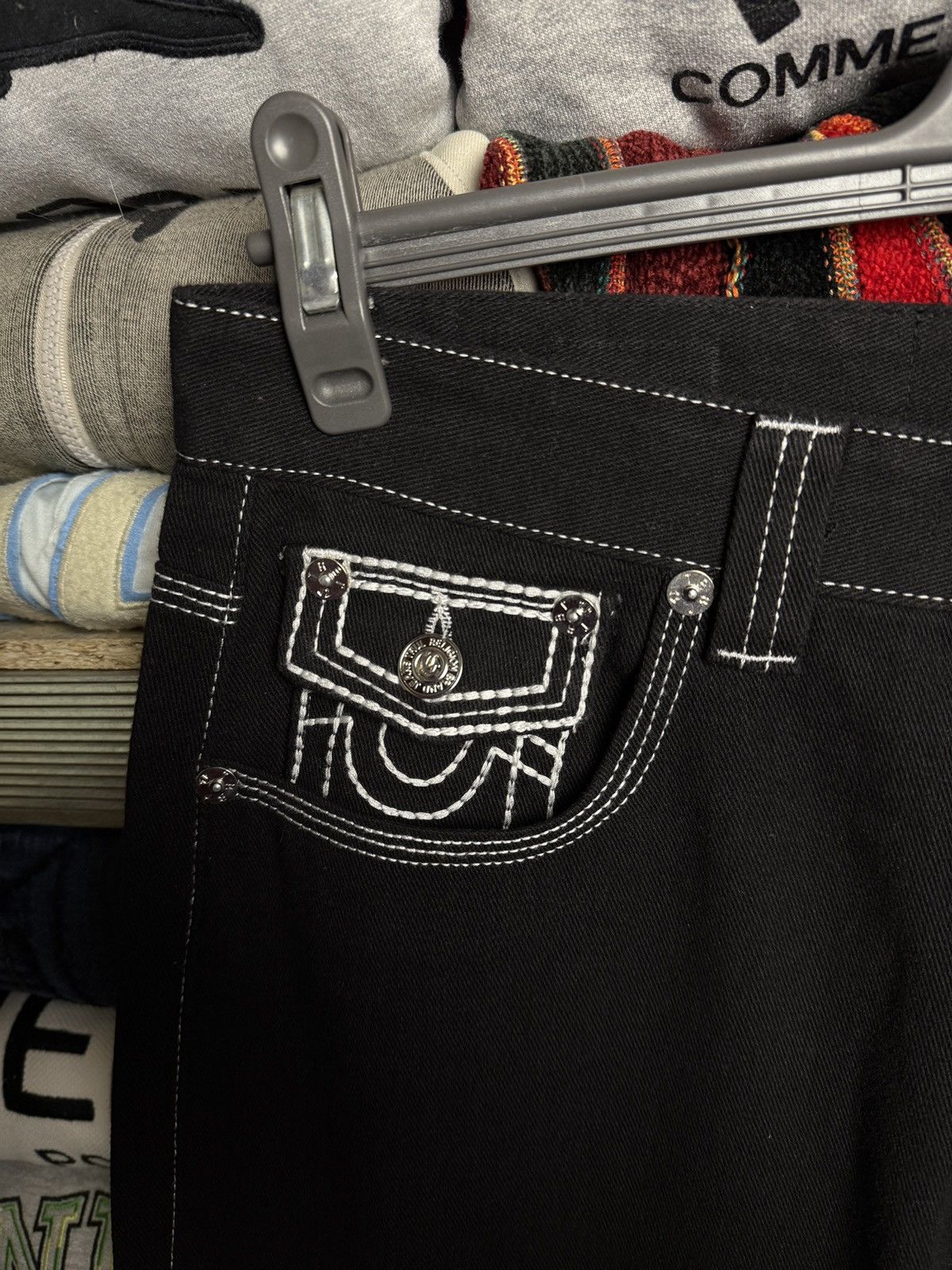 True Religion True Religion Black Crazy Sk8 Pants Size US 36 / EU 52 - 5 Thumbnail