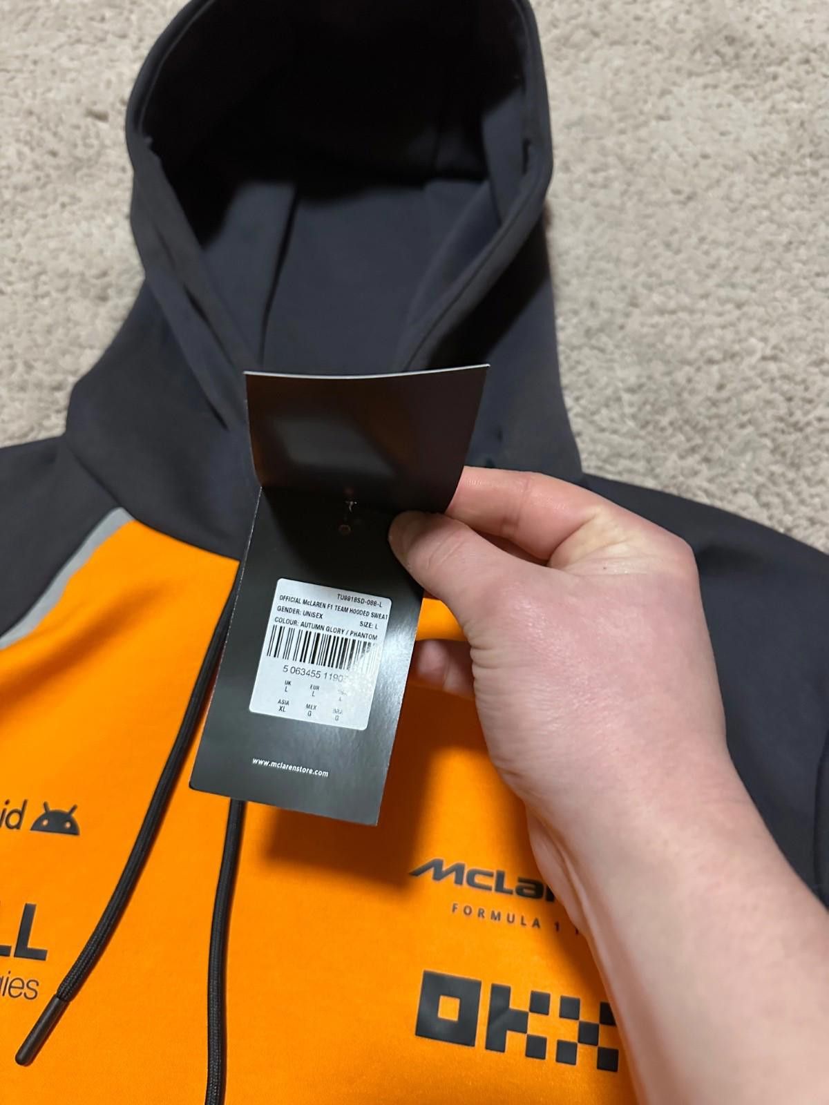 Castore CASTORE 2025 McLaren F1 UK Mens Team Hooded Sweatshirt XL Size US XL / EU 56 / 4 - 6 Thumbnail