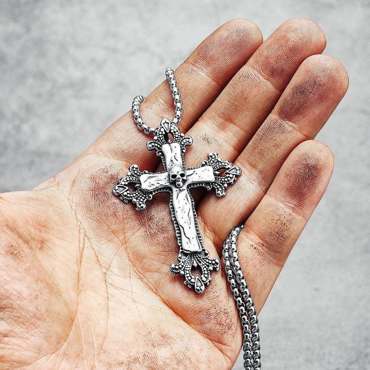 Other Cross Skull Pendant Accessories Necklace Gifts Size ONE SIZE - 2 Thumbnail