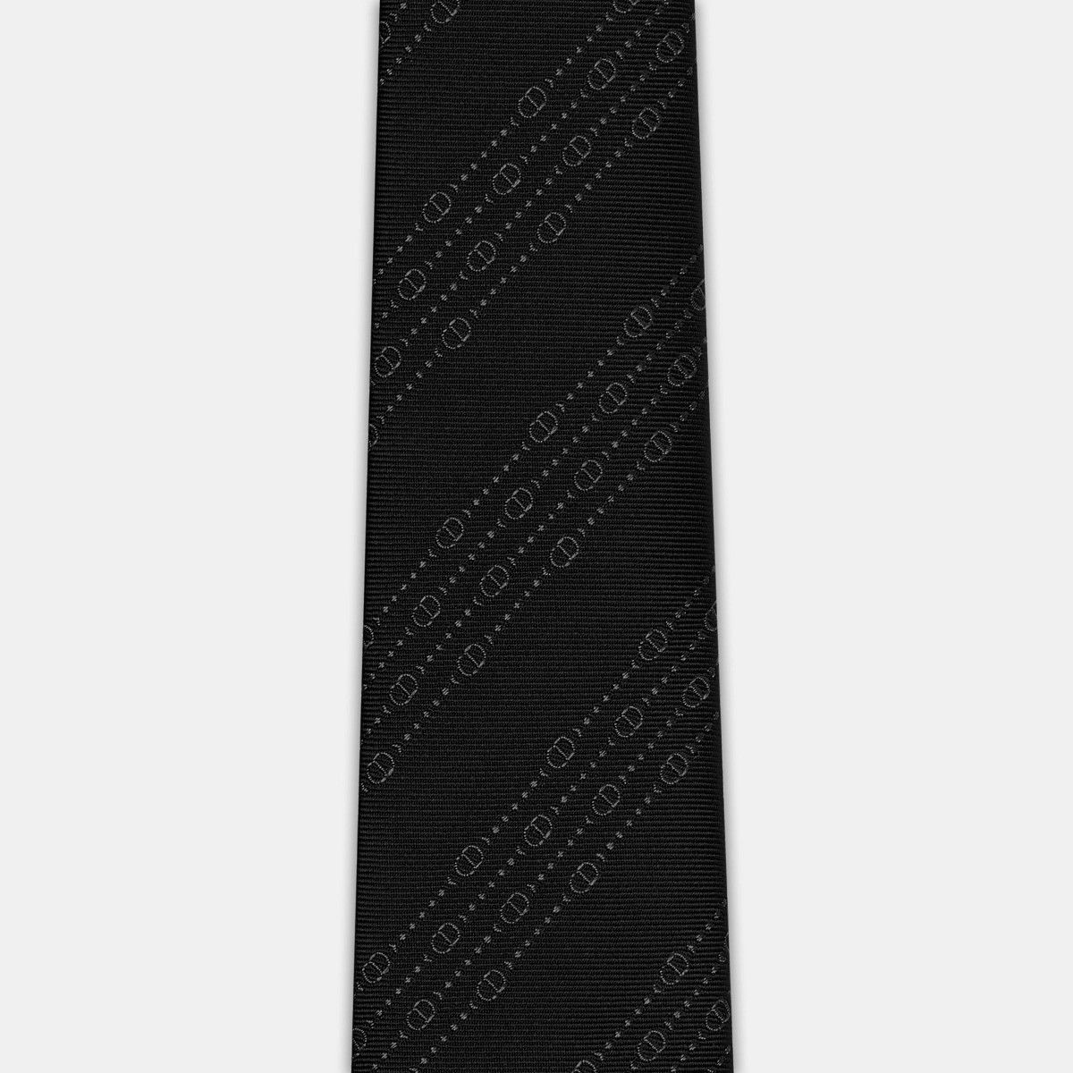 Dior o1bcso1str0126 Size:OS/Cd Icon Striped Tie in Black Size ONE SIZE - 3 Thumbnail