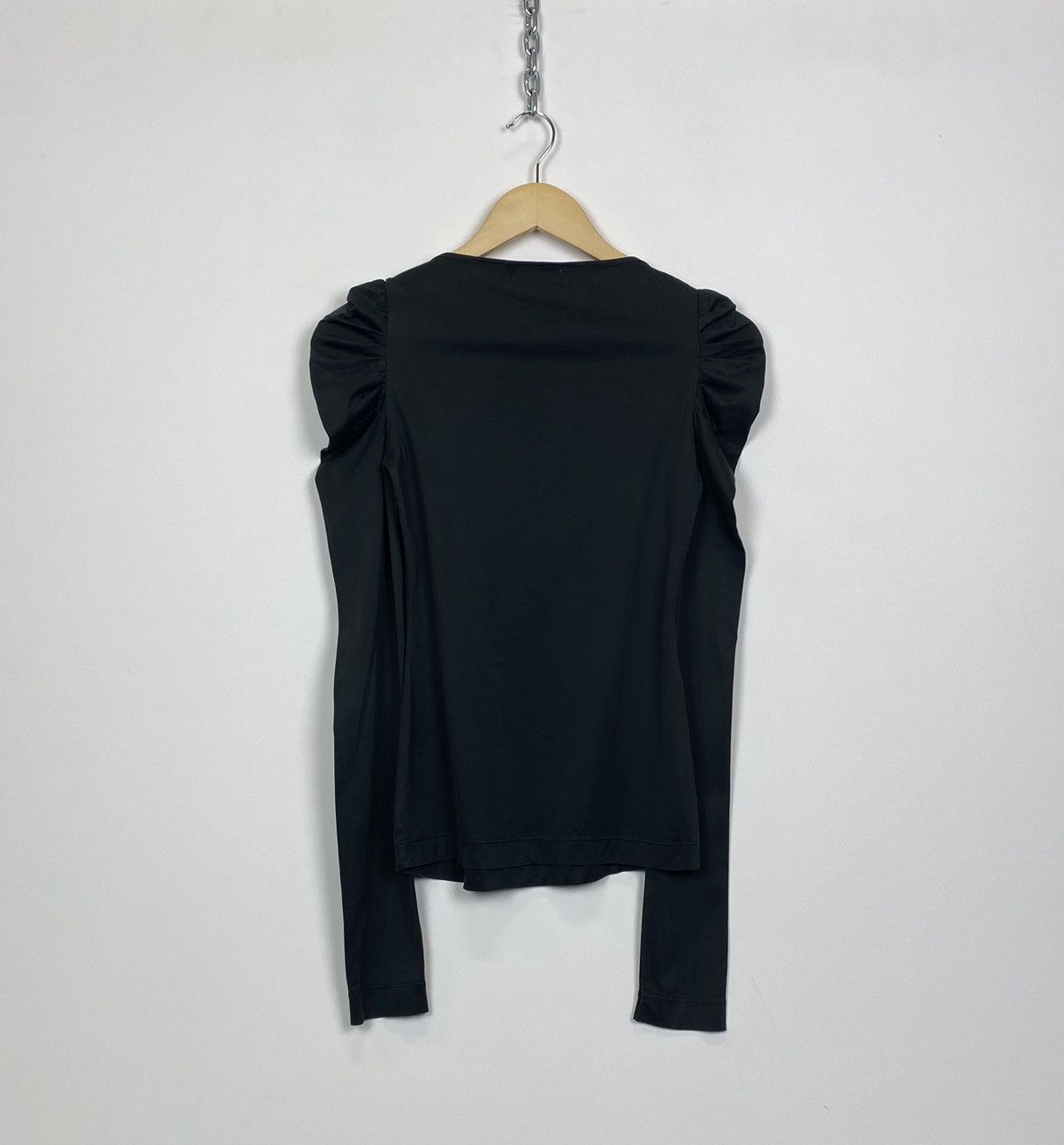 Japanese Brand Vintage Y2K Miss Sixty Ladies Long Sleeve Blouse Top Grey Size XS / US 0-2 / IT 36-38 - 7 Thumbnail