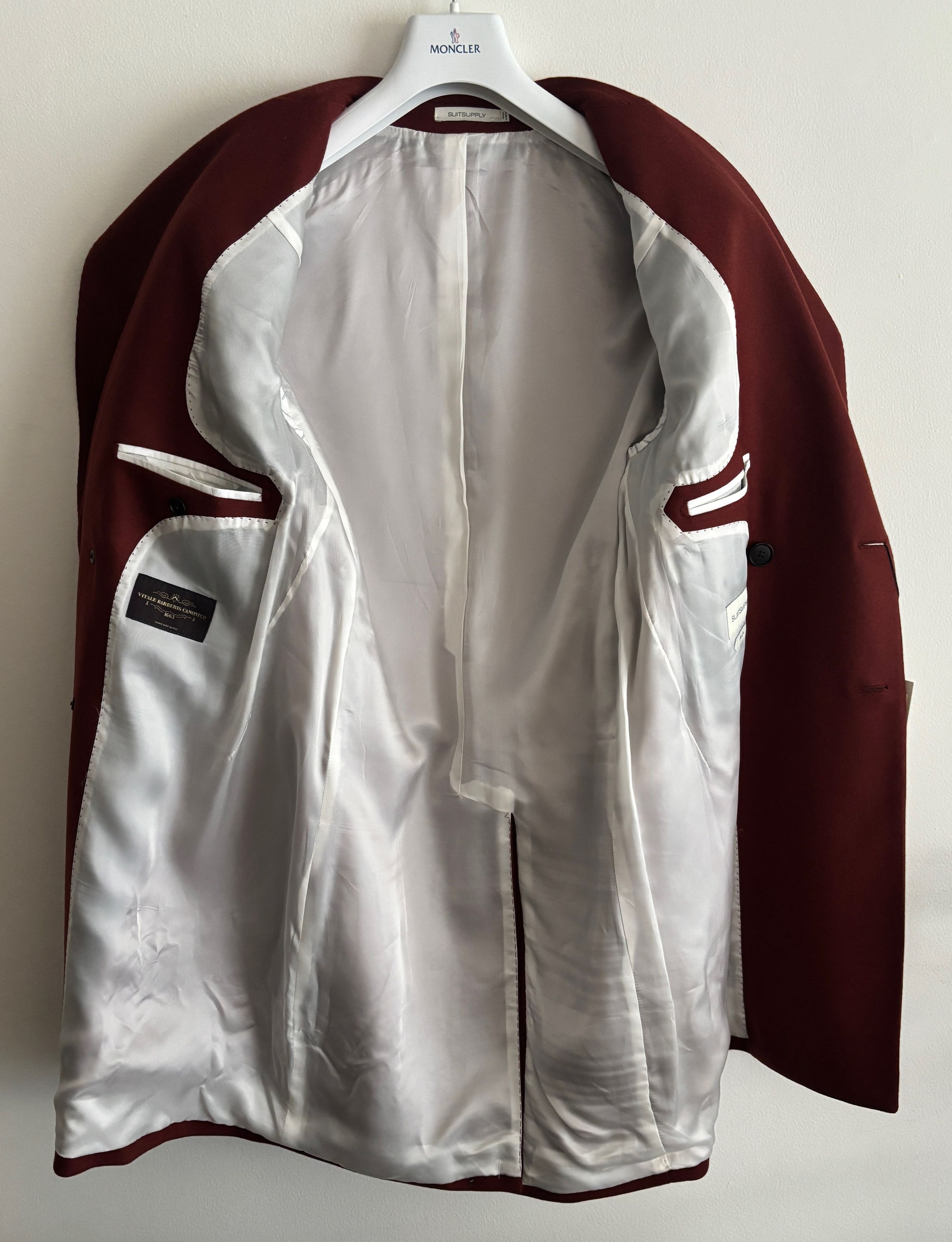 Suitsupply $595 Red Double Breasted Overcoat - Small/Medium Size US M / EU 48-50 / 2 - 12 Thumbnail