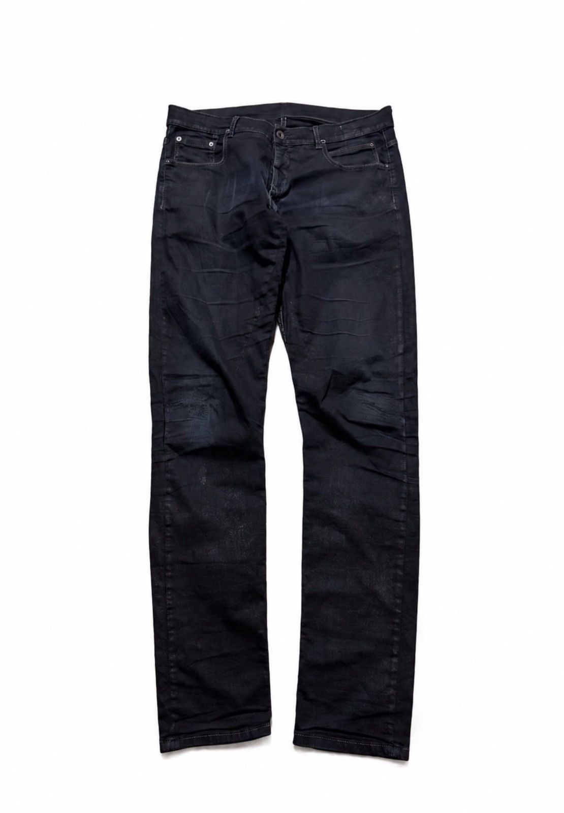 Rick Owens Rick owens waxed and thrashed detroit jeans Size US 34 / EU 50 - 1 Thumbnail
