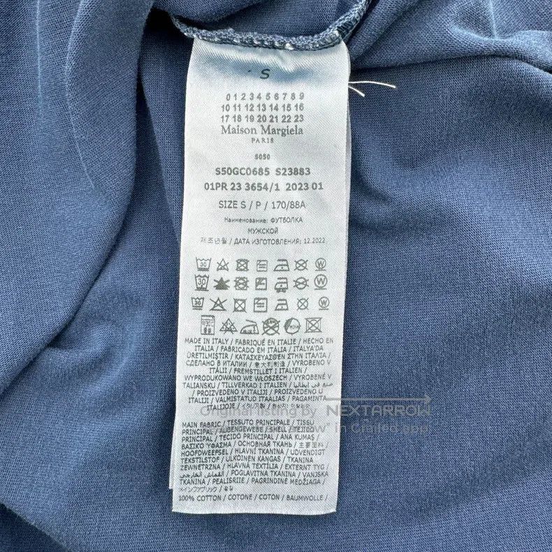 Other Maison Margiela Blue old logo short sleeves Size US S / EU 44-46 / 1 - 8 Thumbnail