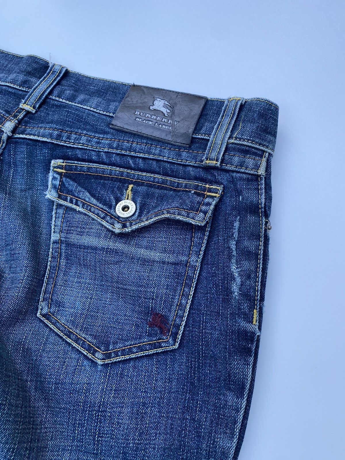 Burberry Burberry Black Label Denim Flared Distressed Size US 35 - 4 Thumbnail