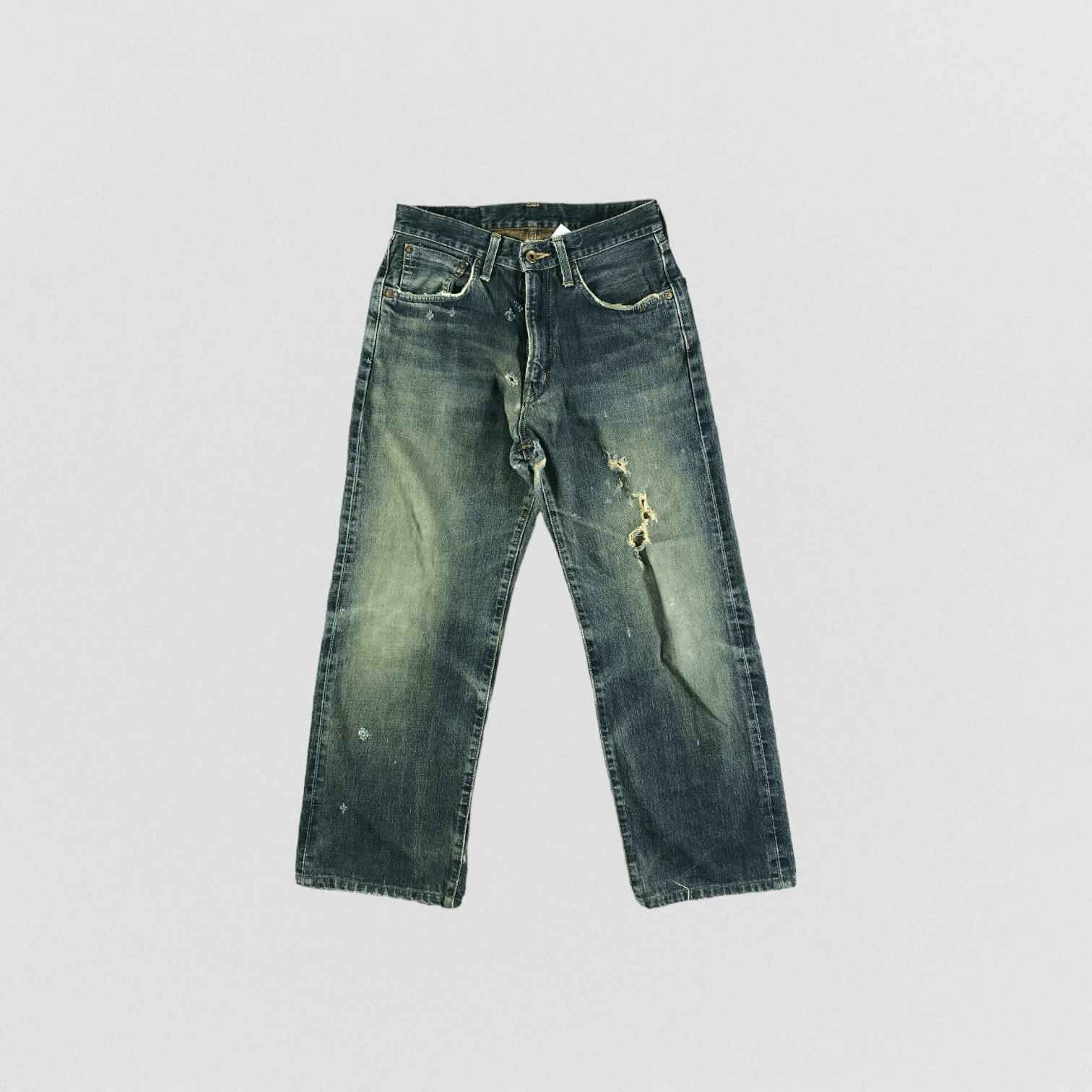 Edwin Vintage Blue Wash Edwin 505 Selvedge Jeans-JM3652 Size US 29 - 1 Thumbnail