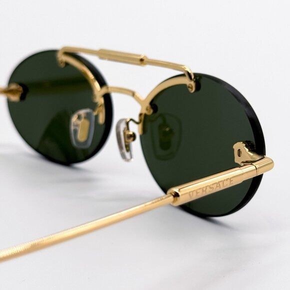 Versace NEW VERSACE SUNGLASSES VE2295 1002/71 GREEN WOMEN EYEWEAR VE Size ONE SIZE - 5 Thumbnail