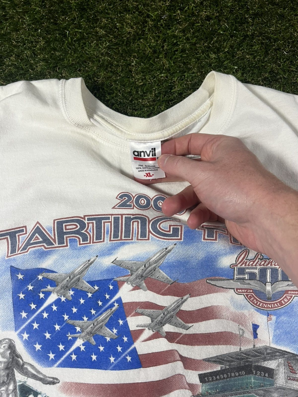 NASCAR Vintage Y2k Indianapolis 500 Indy Race Car USA NASCAR Tee Size US XL / EU 56 / 4 - 3 Thumbnail