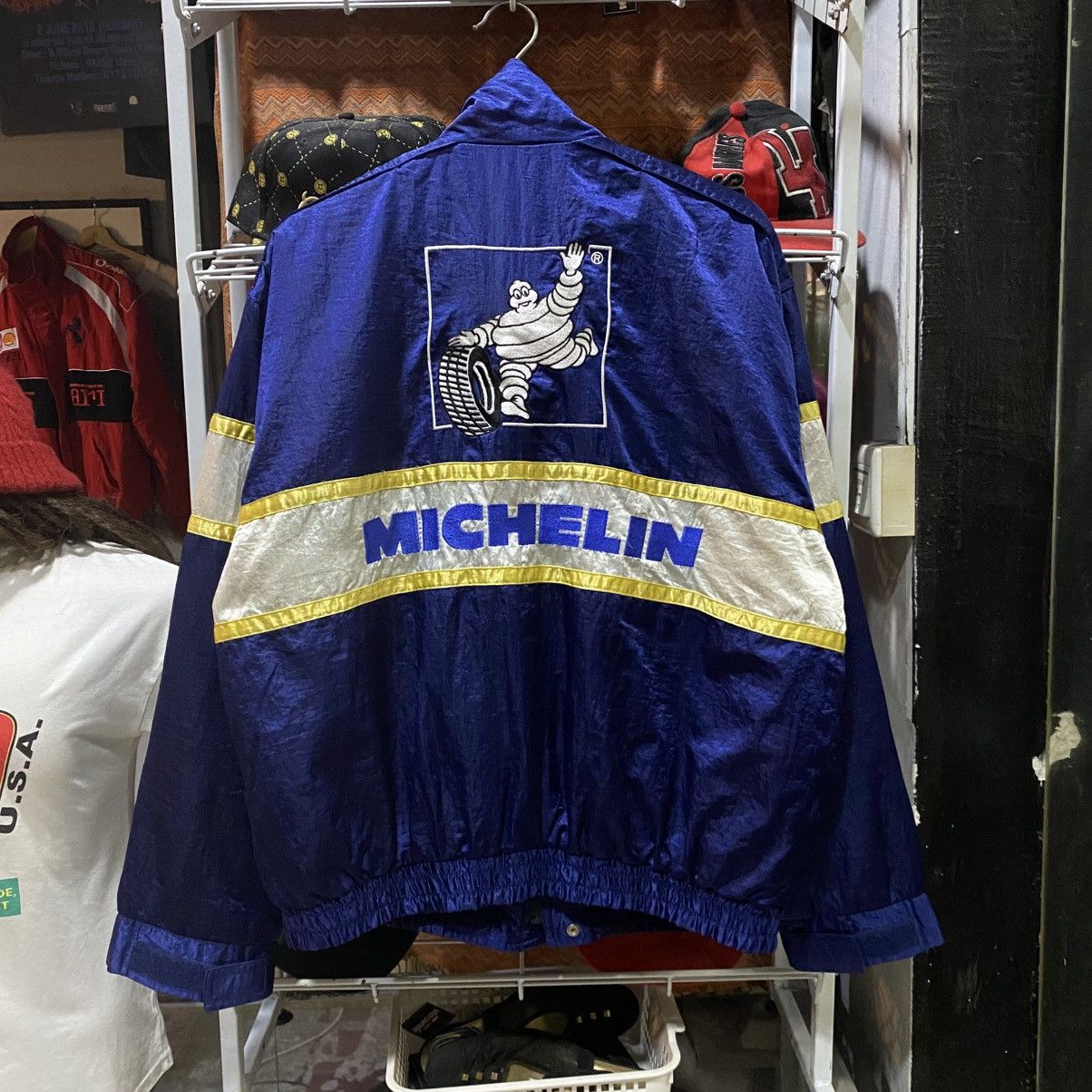 Sports Specialties vintage Michelin racing jacket iconic Bibendum mascot Size US XL / EU 56 / 4 - 1 Thumbnail