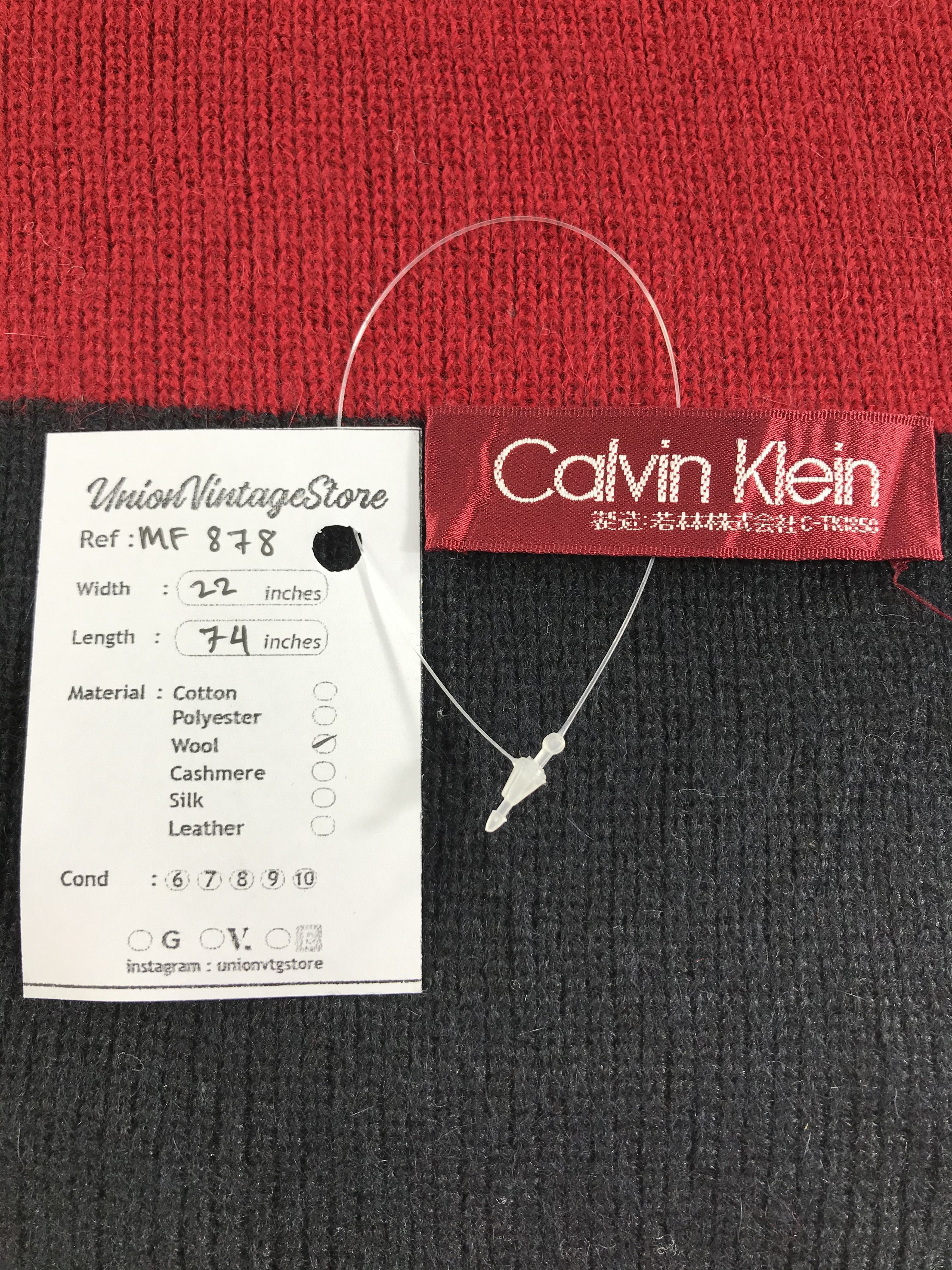 Calvin Klein Vintage Calvin Klein Scarf/Muffler/Neckwear MF878 Size ONE SIZE - 4 Thumbnail