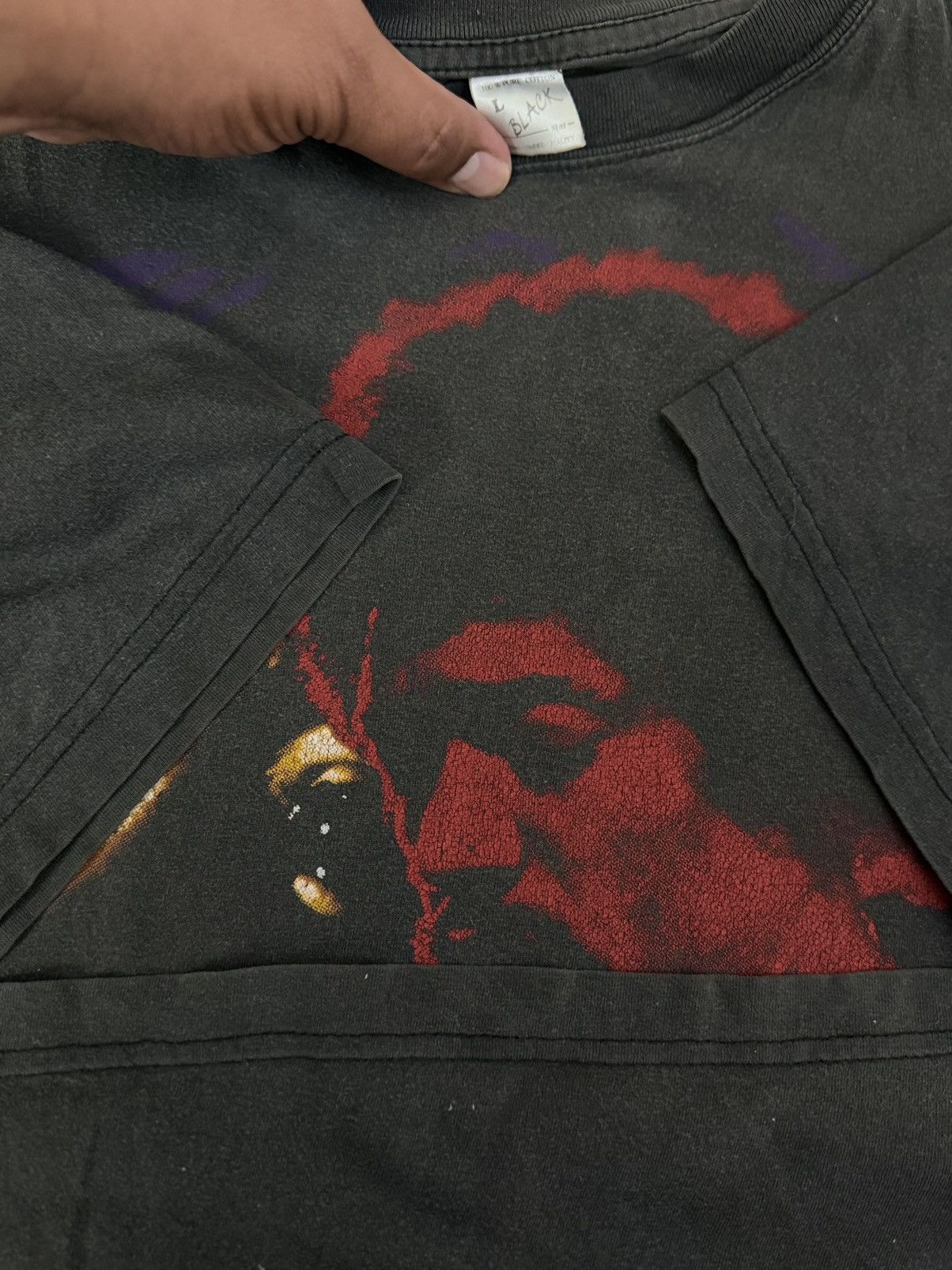 Other Vintage Jimi Hendrix Rock Psychedelic Tee Double Sided Rare Size US L / EU 52-54 / 3 - 4 Thumbnail