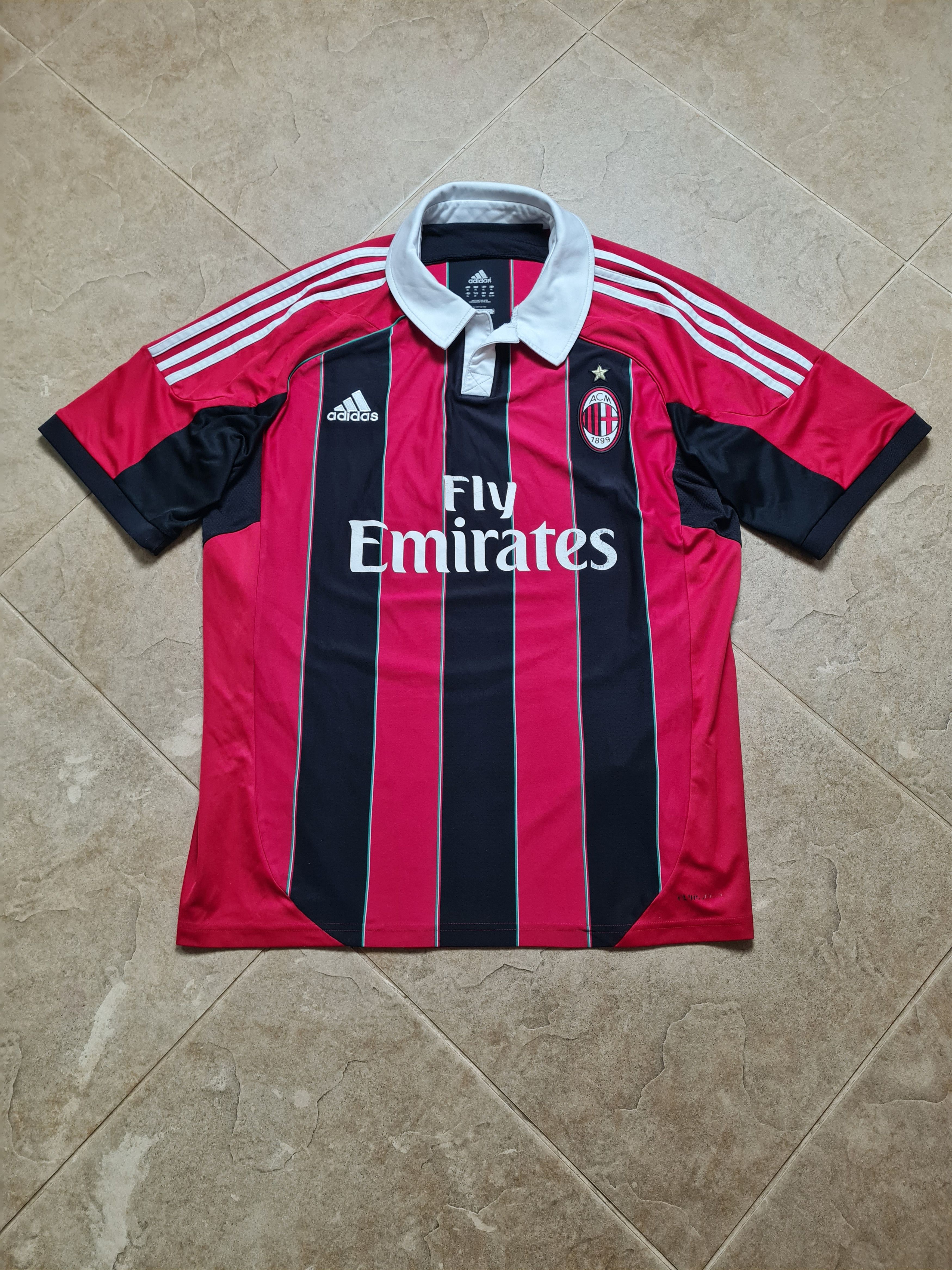 Adidas AC Milan Home Football Shirt 2012-13 Adidas X23680 Size US XL / EU 56 / 4 - 2 Thumbnail