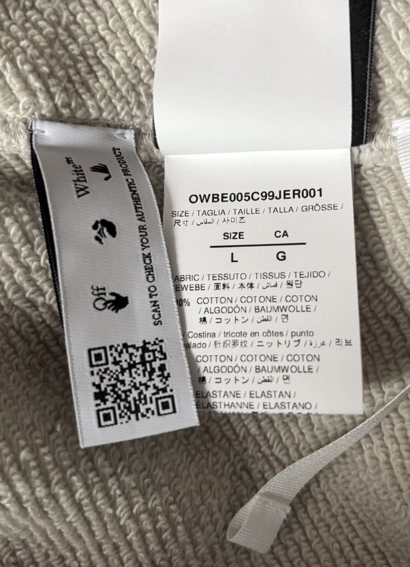 Off-White Off-White Virgil Abloh Zip-Hoodie Beige in L neu mit Etikett Size US L / EU 52-54 / 3 - 8 Thumbnail