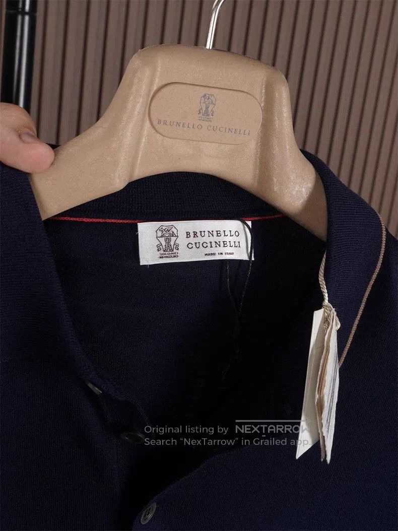 Brunello Cucinelli Brunello Cucinelli Men's Spring/Summer Long Sleeve Polo Size US M / EU 48-50 / 2 - 4 Thumbnail