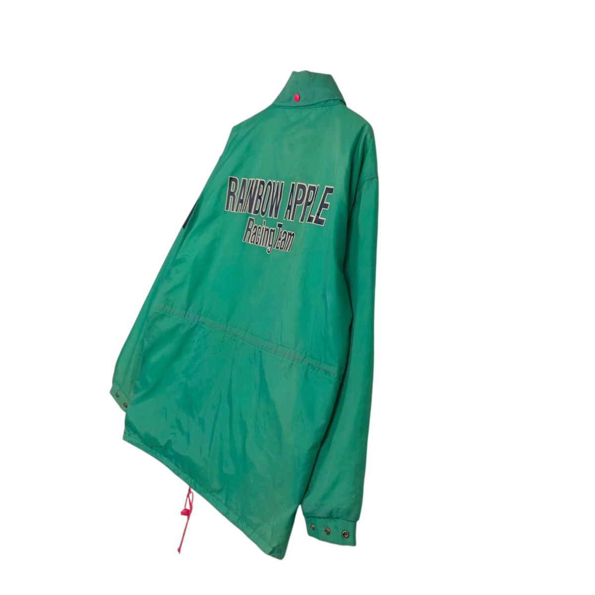 Japanese Brand 📌Vintage Bomber Jacket Sports Rainbow Apple Racing Team Size US L / EU 52-54 / 3 - 12 Thumbnail