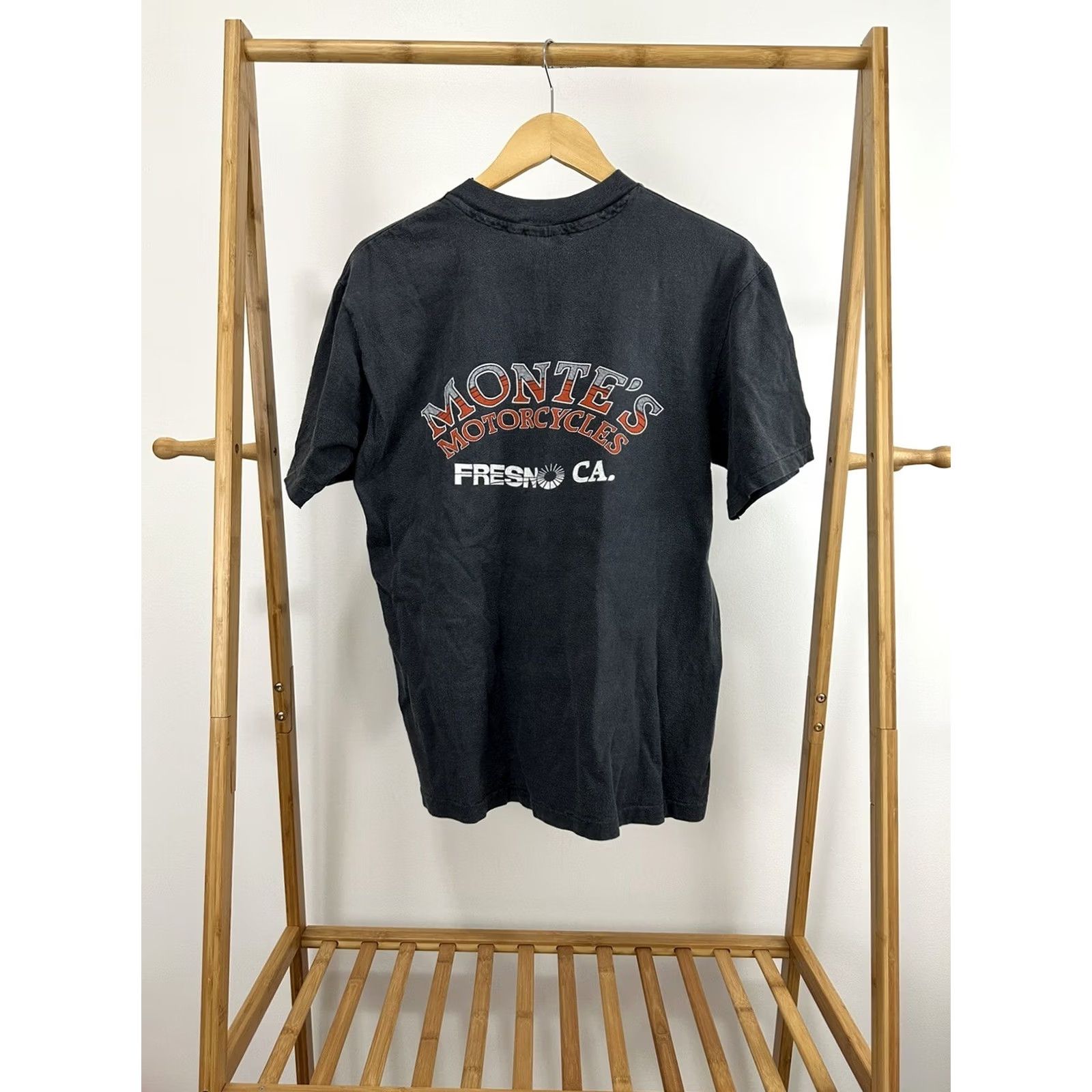 Harley Davidson VINTAGE Harley-Davidson T-Shirt L Adult Black 80s Motorcycle Mens Size US L / EU 52-54 / 3 - 2 Thumbnail