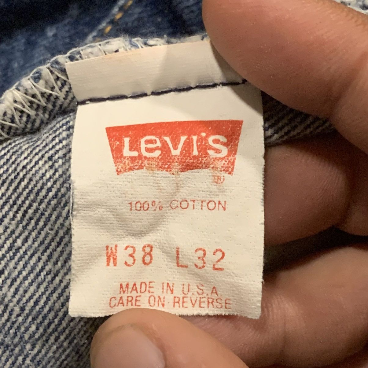 Levi's VINTAGE DATED 1990 LEVI'S 501 JEANS Size US 38 / EU 54 - 9 Thumbnail