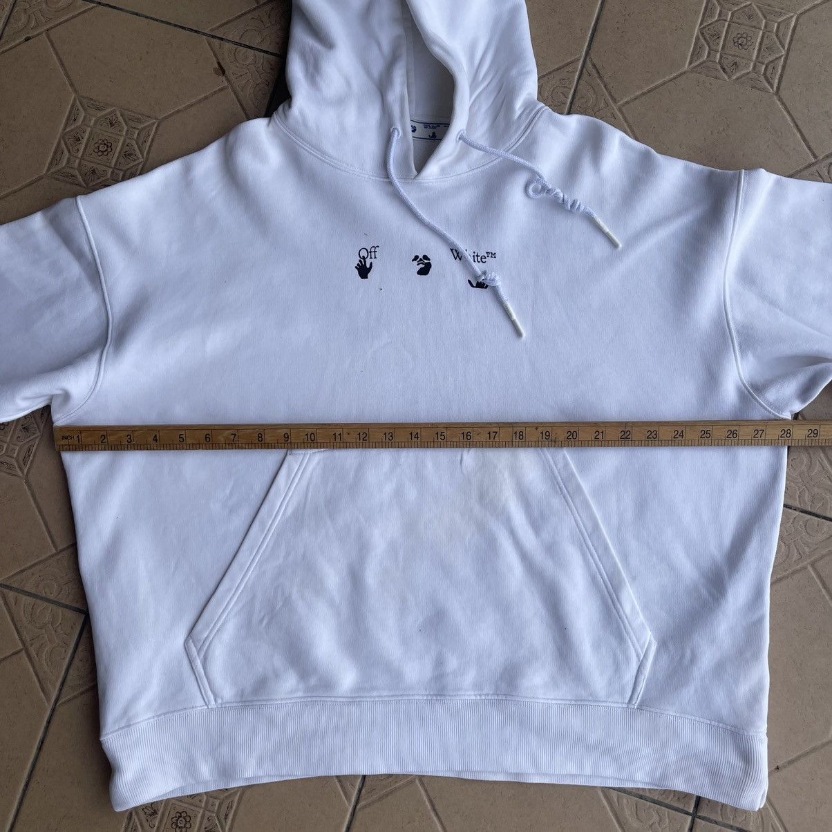 Off-White Off White Hoodie Black Paint Splatter (Refer Photo) Size US M / EU 48-50 / 2 - 22 Thumbnail
