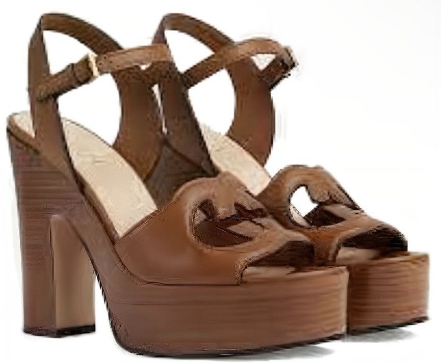 Gucci Gucci Interlocking G One Strap Leather High Heels Sandals Size US 9.5 / IT 39.5 - 2 Thumbnail