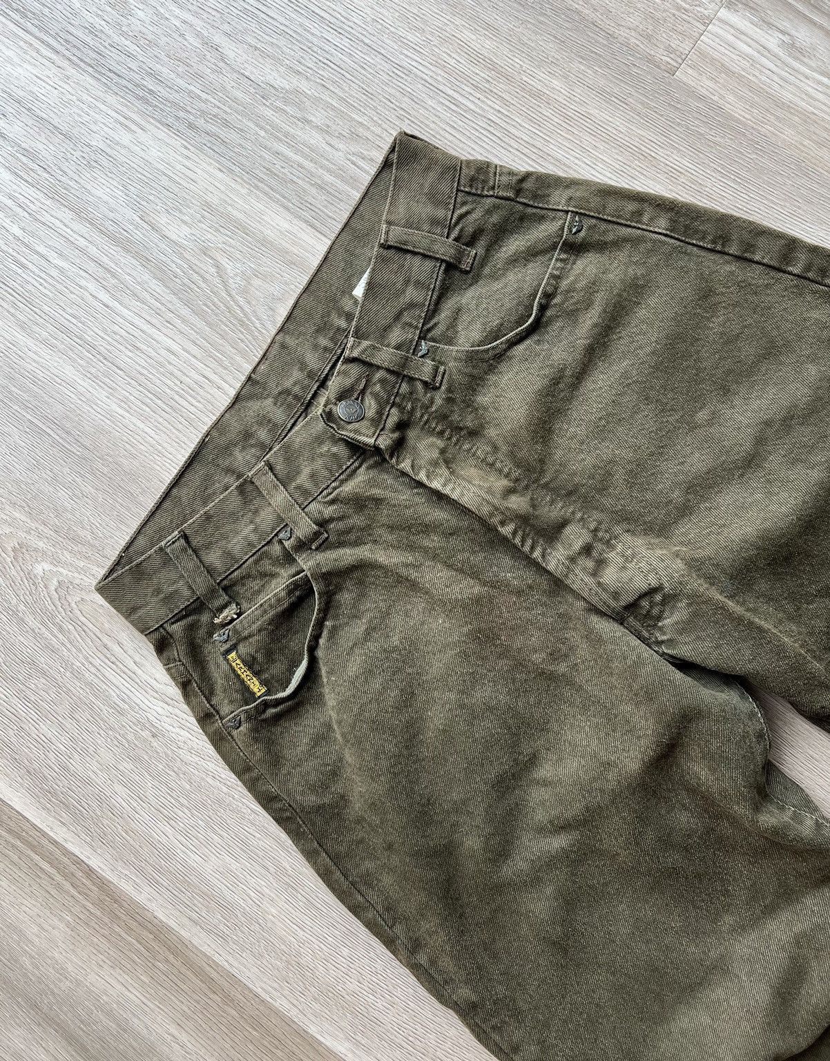 Armani × Vintage Vintage Armani Jeans Denim Dark Green Pants Size 29" - 3 Thumbnail
