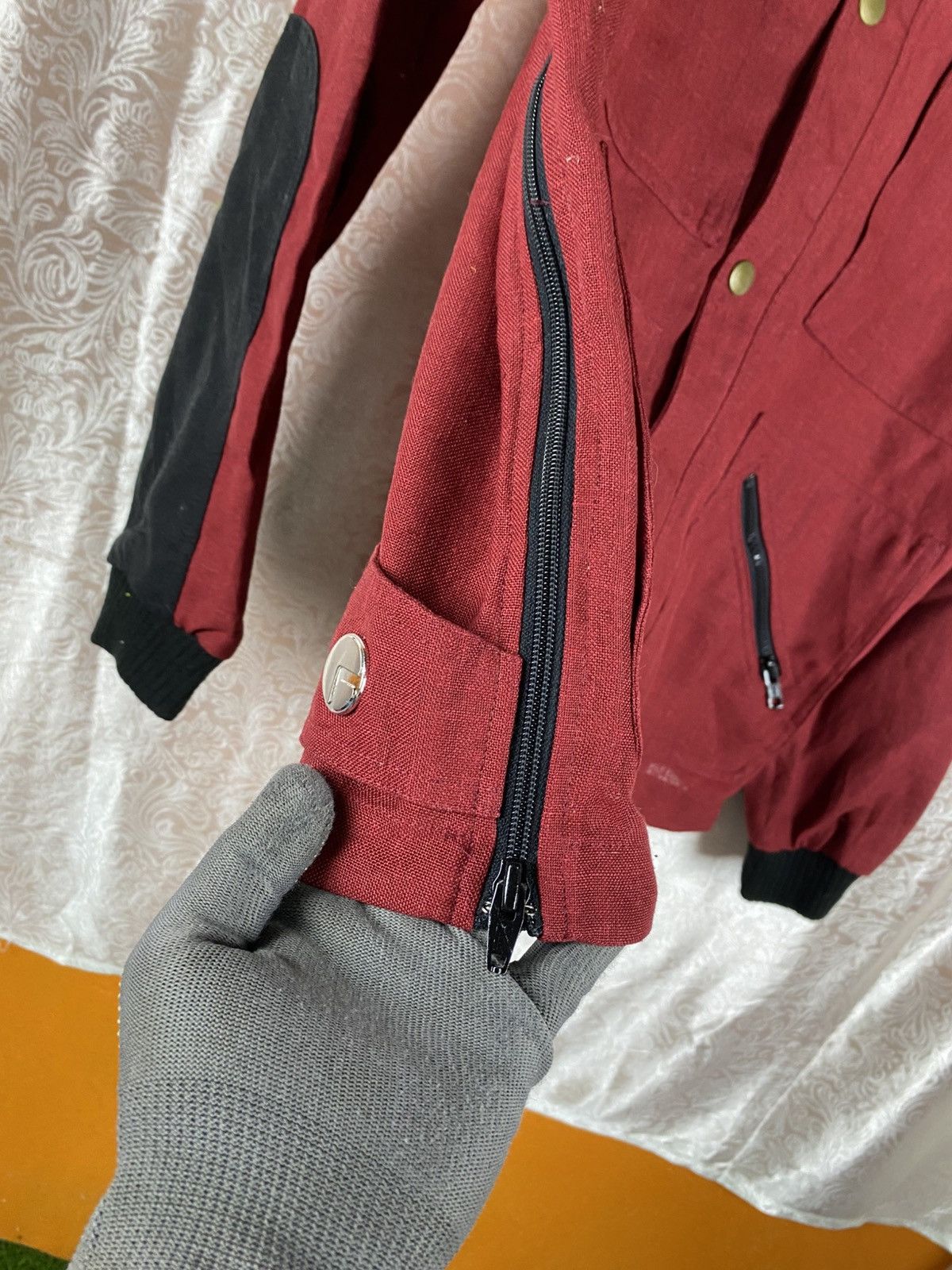 Fusalp Fusalp Vintage Ski Red Black Snap Button Utility Jacket Size US M / EU 48-50 / 2 - 6 Thumbnail