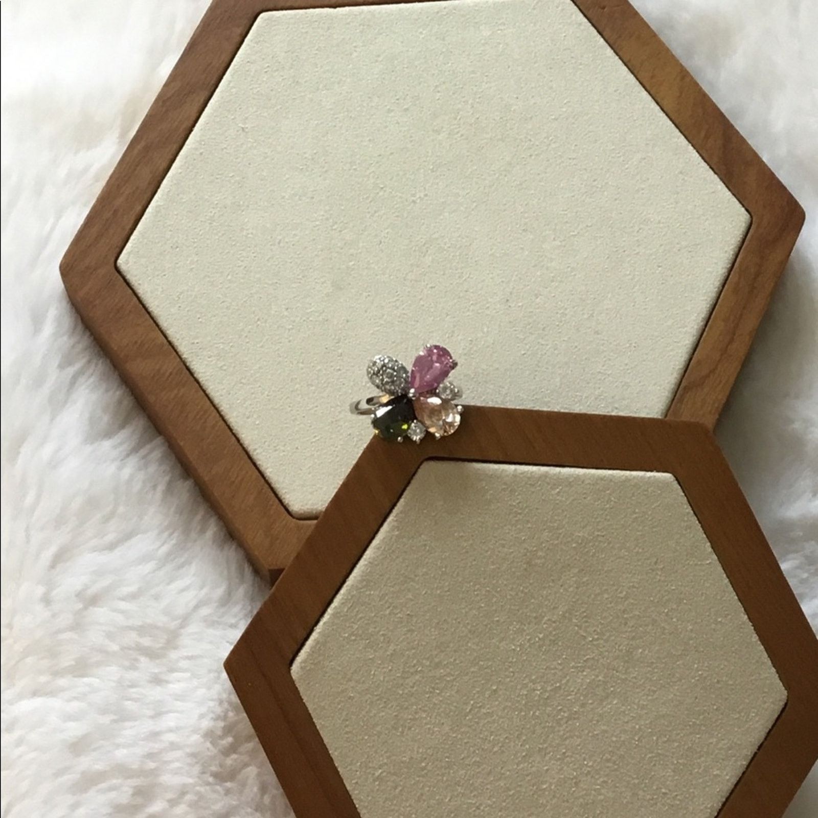 Other Multi-Crystals Flower Ring Size ONE SIZE - 2 Thumbnail
