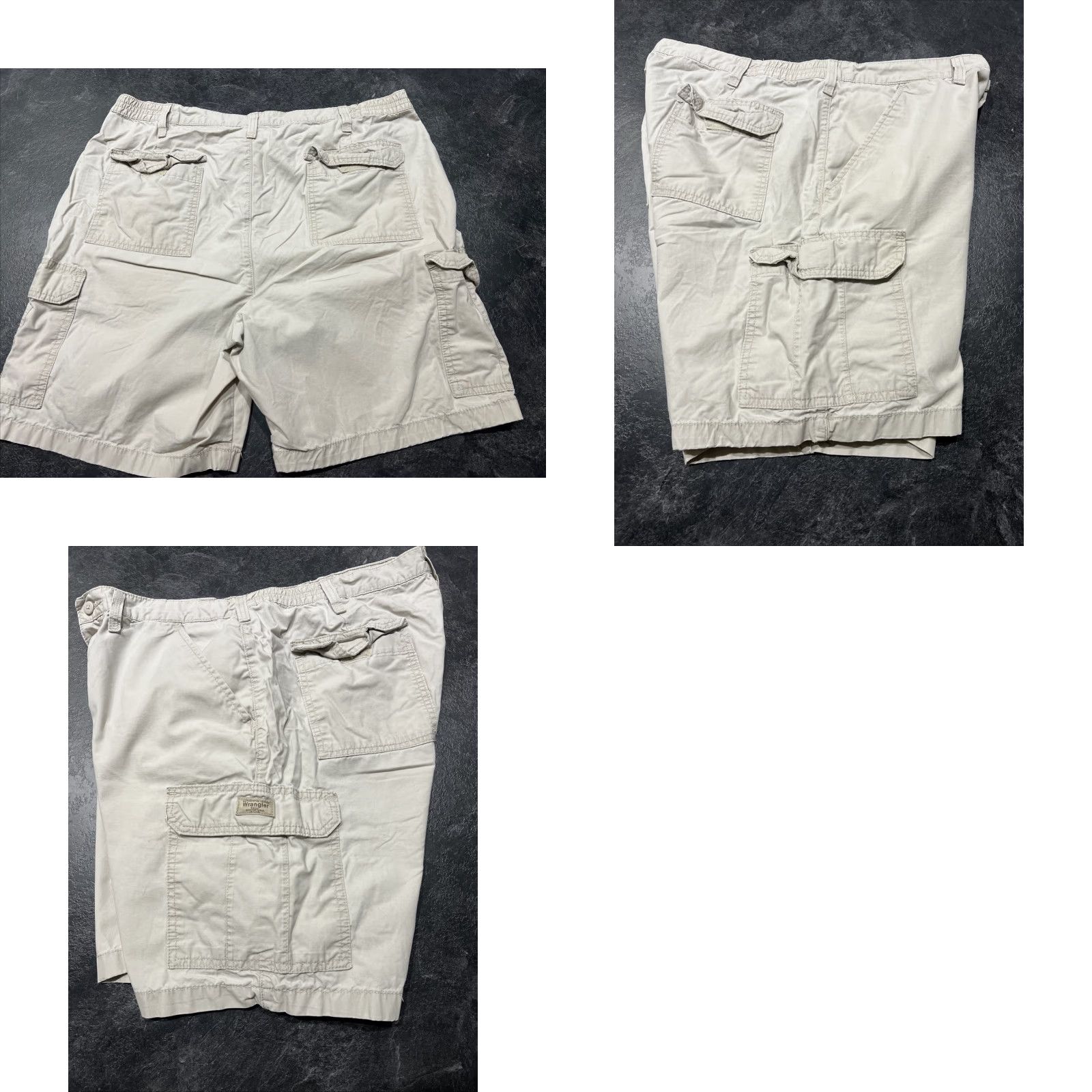 Wrangler VINTAGE Wrangler Cargo Shorts Men Size 38 Beige Hiking Casual NW912PT Size US 38 / EU 54 - 8 Thumbnail