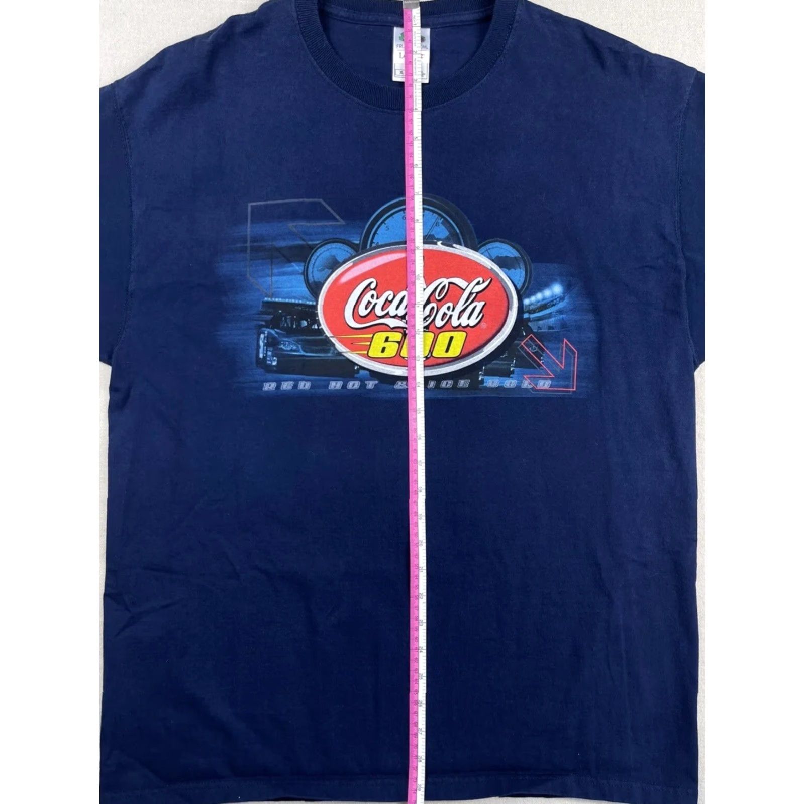 Vintage VINTAGE Coca-Cola T-Shirt XL Blue Racing Graphic 80s Double-Sided Mens Size US XL / EU 56 / 4 - 7 Thumbnail