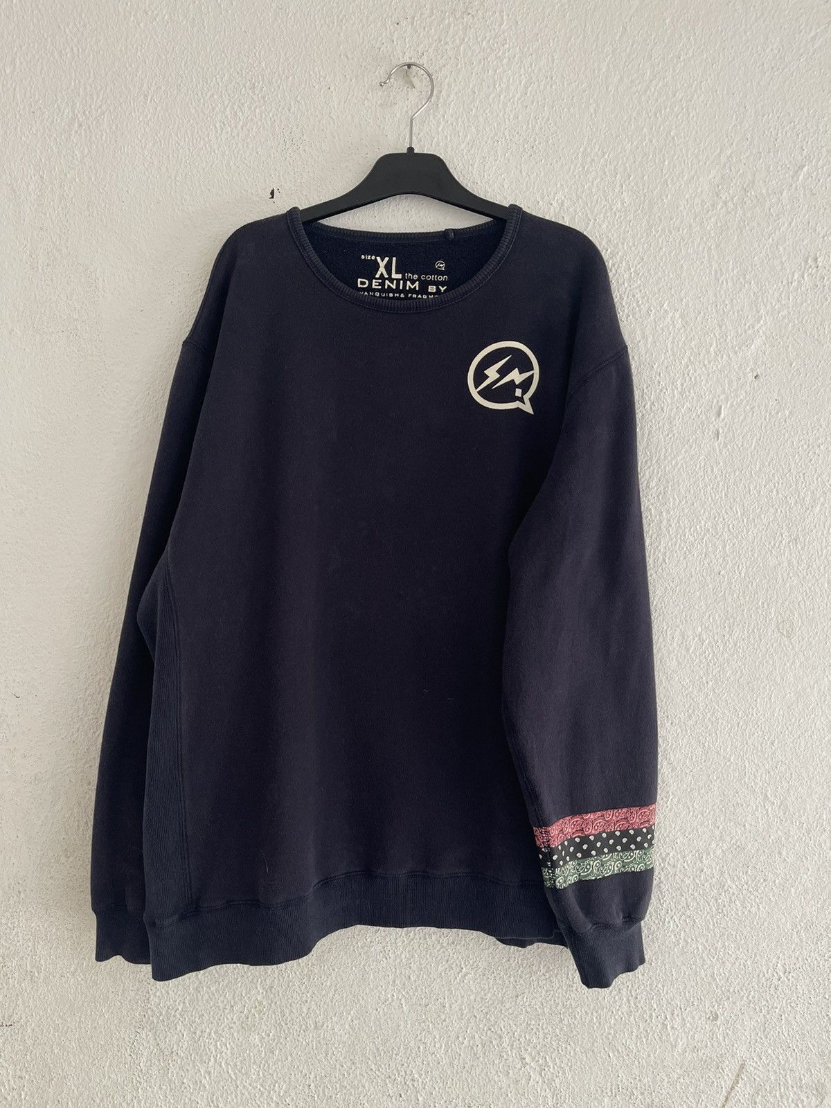 Fragment Design × Vanquish Fragment Vanquish Paisley Cuff Print Sweatshirt Size US XL / EU 56 / 4 - 1 Thumbnail