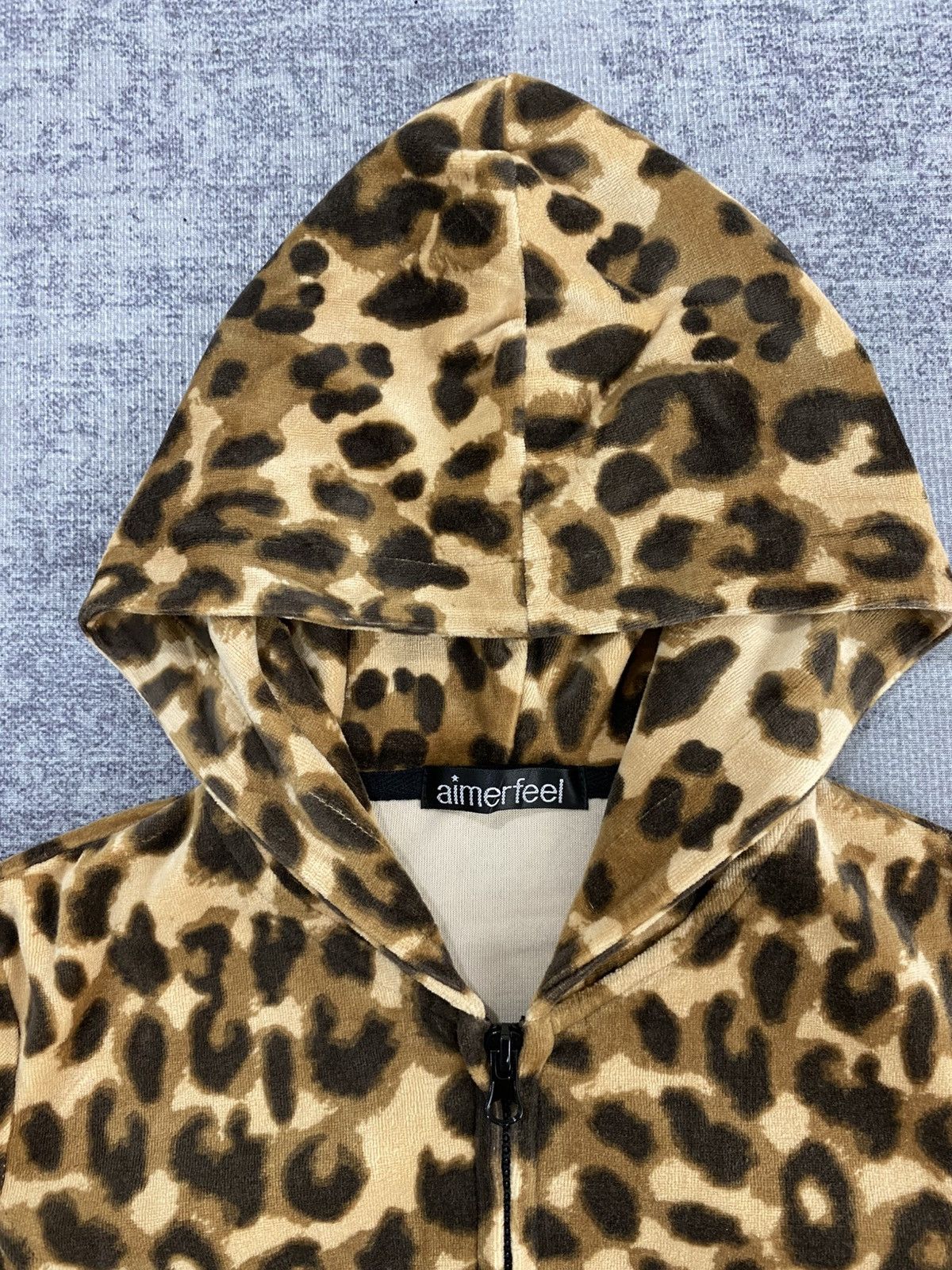 Japanese Brand japanese 2000s aimerfeel cute brand leopard velvet hoodie Size US S / EU 44-46 / 1 - 4 Thumbnail