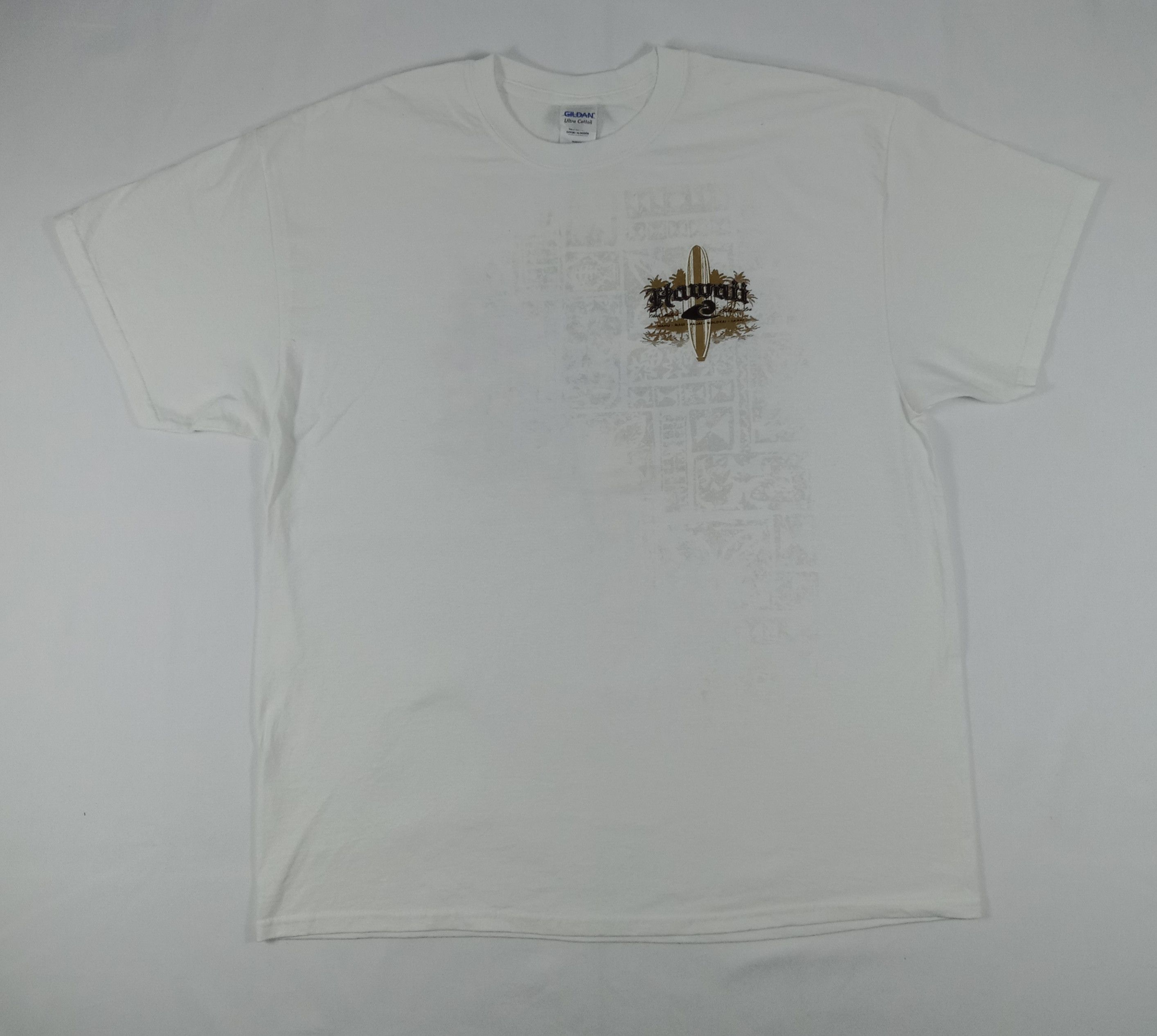 Vintage Vintage Hawaii Spell Out Surfing Board Logo T Shirt Size US XL / EU 56 / 4 - 3 Thumbnail