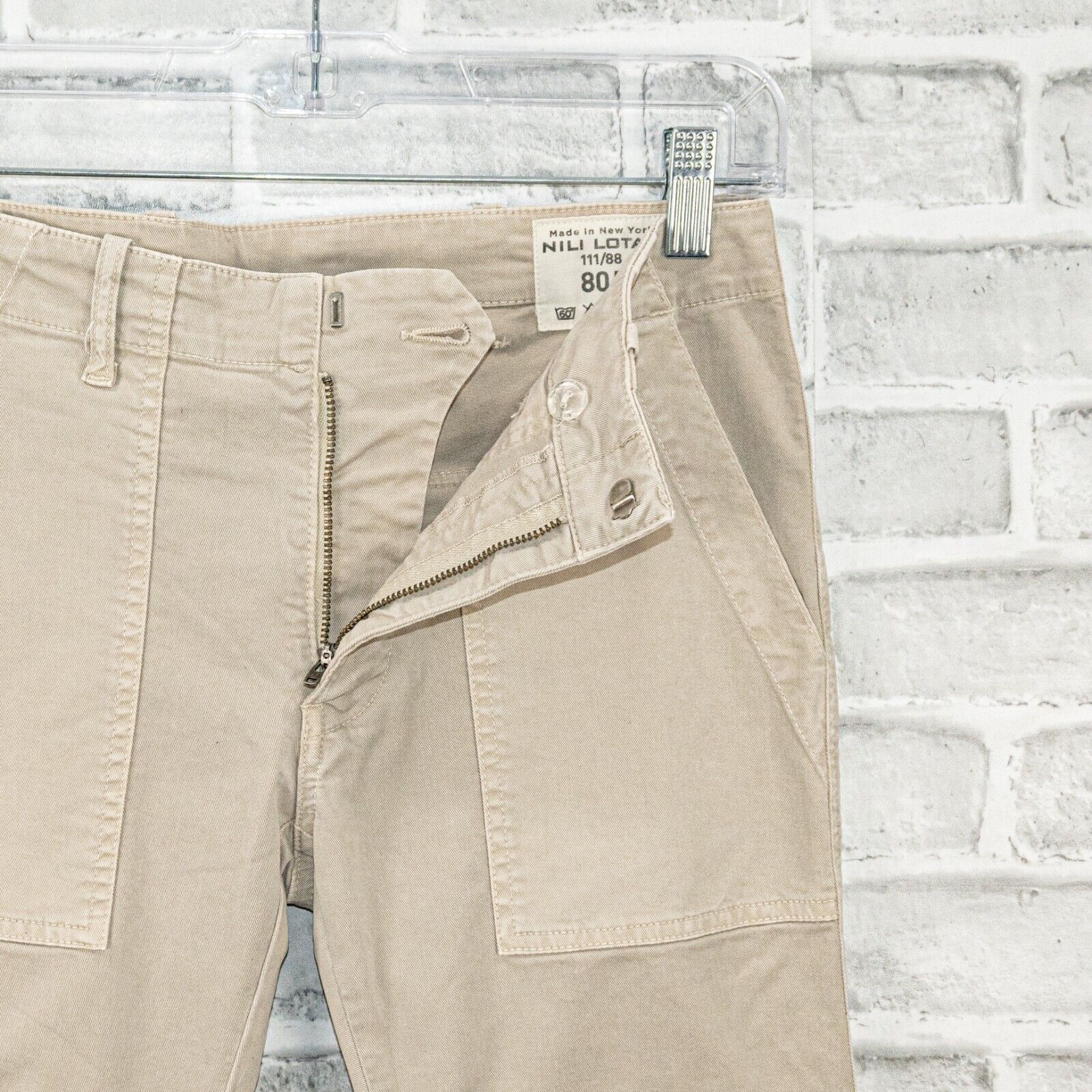 Nili Lotan NILI LOTAN Women's French Military Pants Desert Sand Size 28" / US 6 / IT 42 - 6 Thumbnail