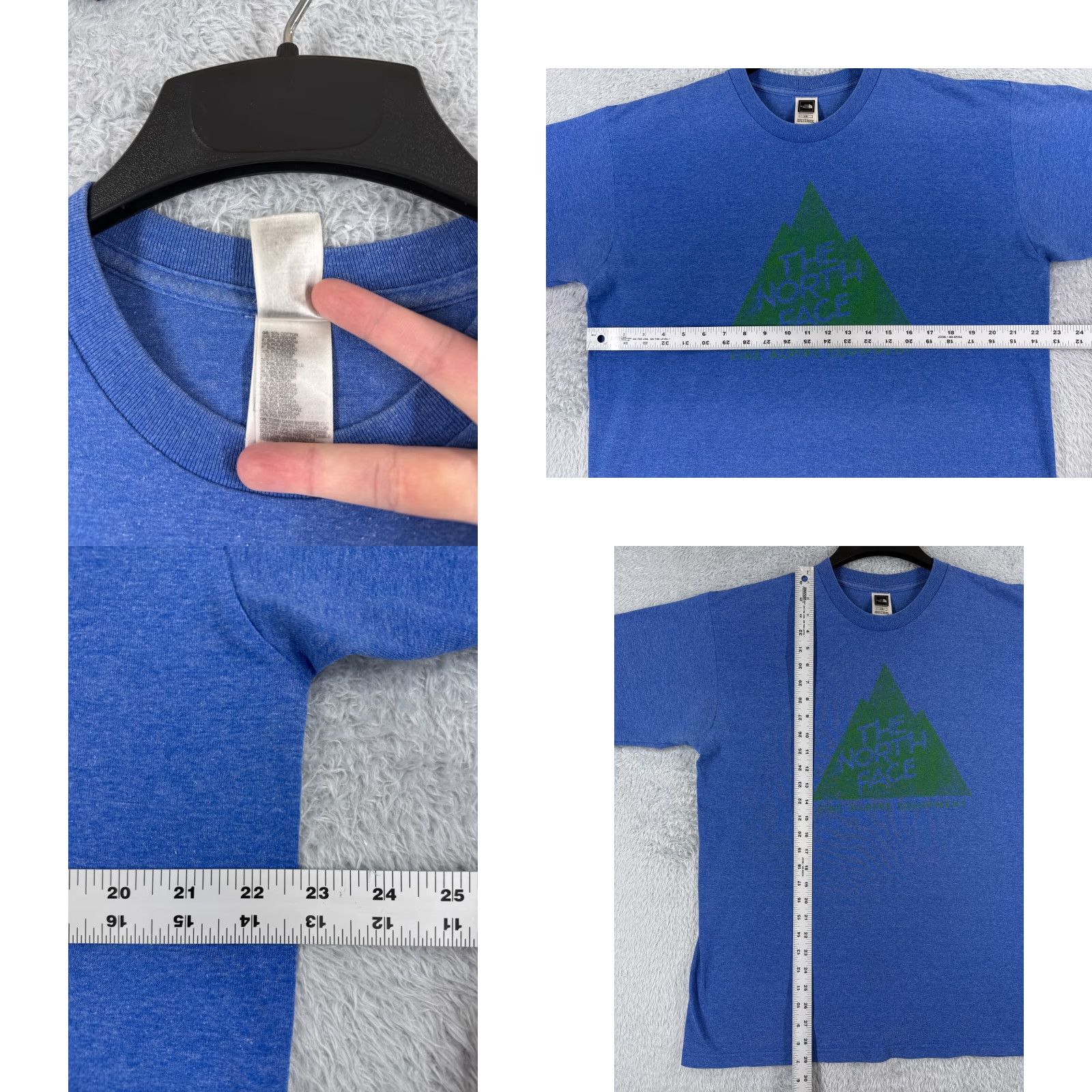 The North Face The North Face Shirt Men L Blue Short Sleeve Crew Neck Mountain Logo Alpine Size US L / EU 52-54 / 3 - 8 Thumbnail