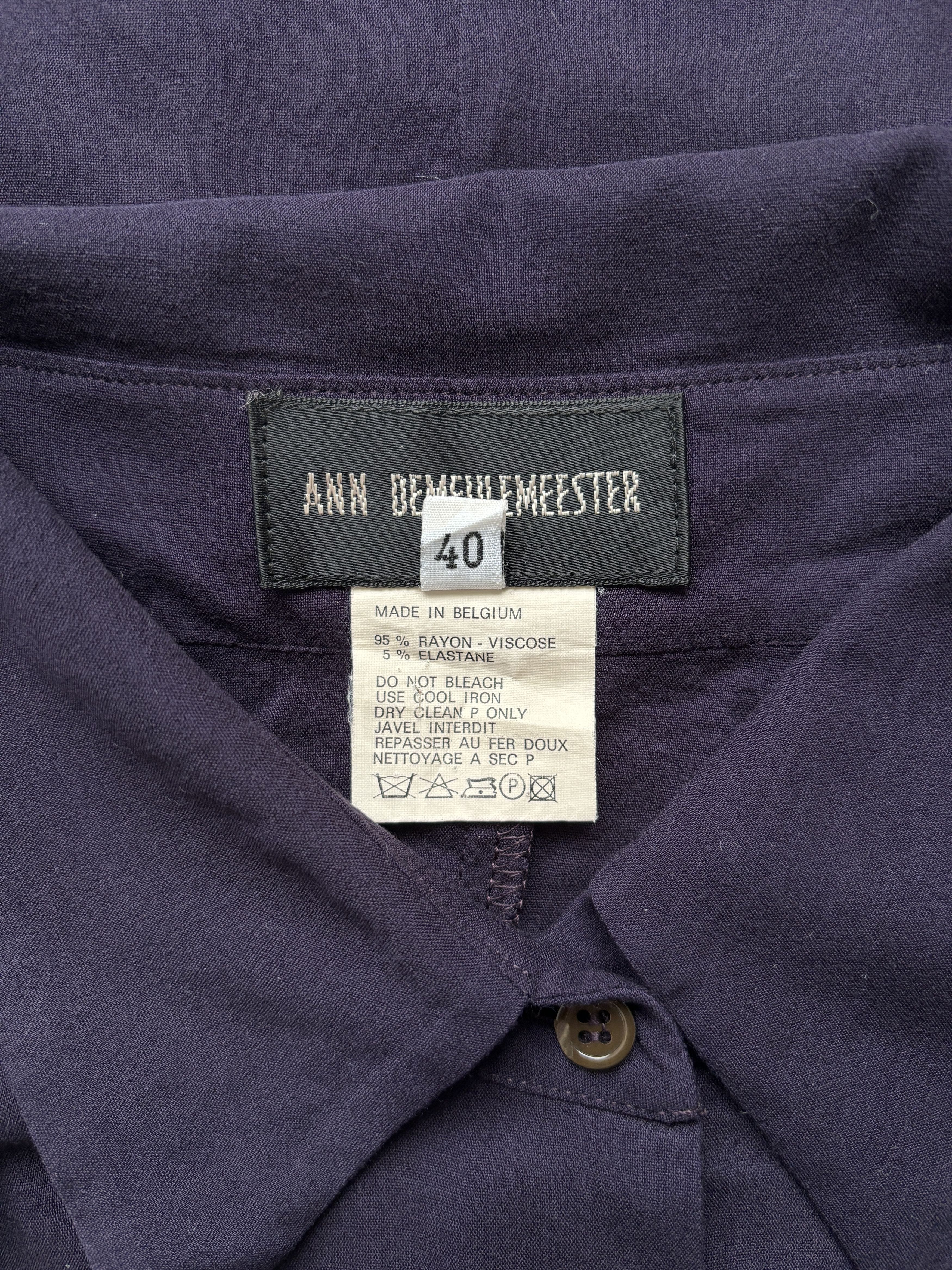 Ann Demeulemeester ⚡️QUICK SALE⚡️Ann Demeulemeester Purple Button Up Shirt Size M / US 6-8 / IT 42-44 - 4 Thumbnail