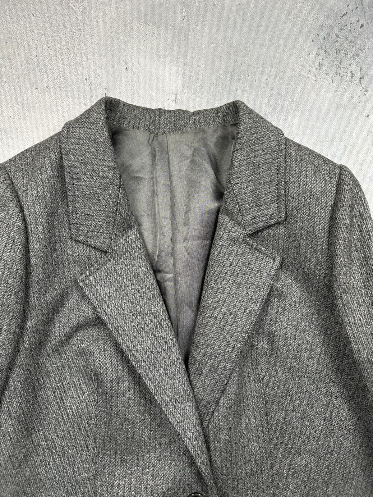 Ermenegildo Zegna Vintage Zegna Wool Blazer Grey Tailored Classic Minimalist Size XL / US 12-14 / IT 48-50 - 9 Thumbnail