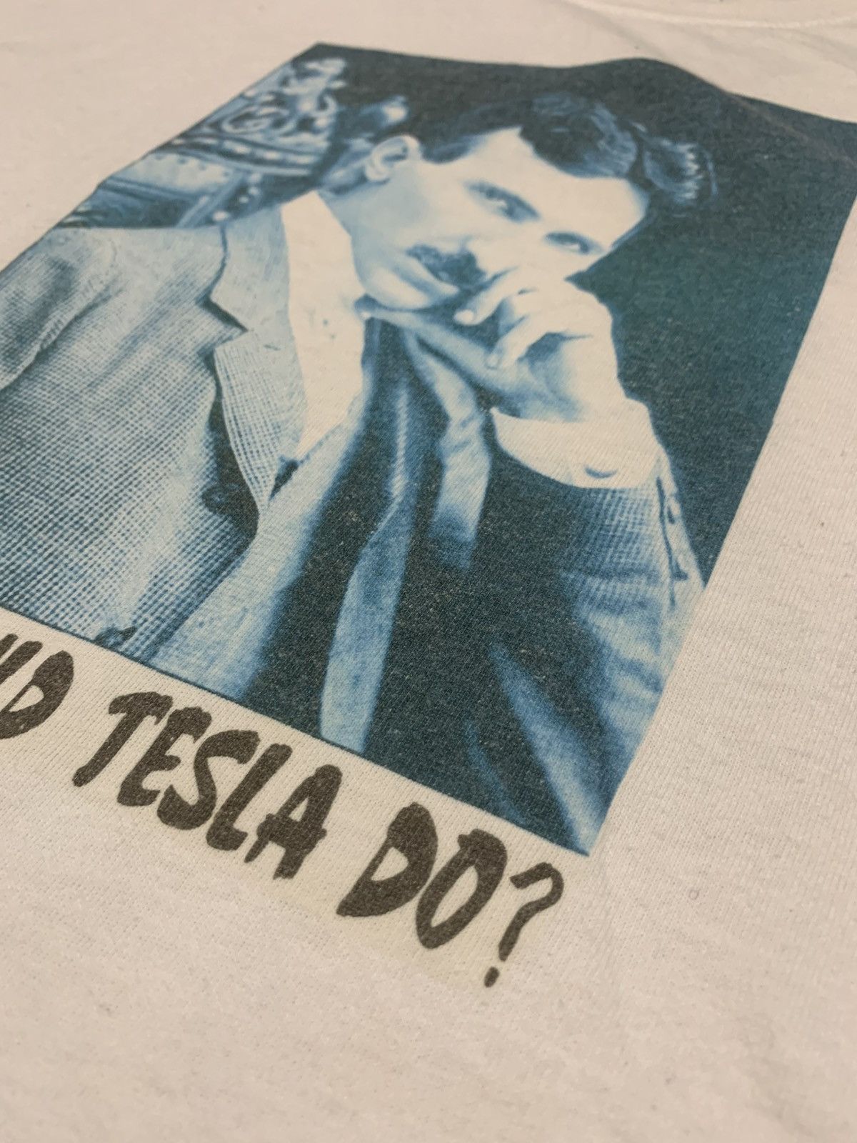 Vintage Vintage Nikola Tesla Photo Tee Size US L / EU 52-54 / 3 - 3 Thumbnail