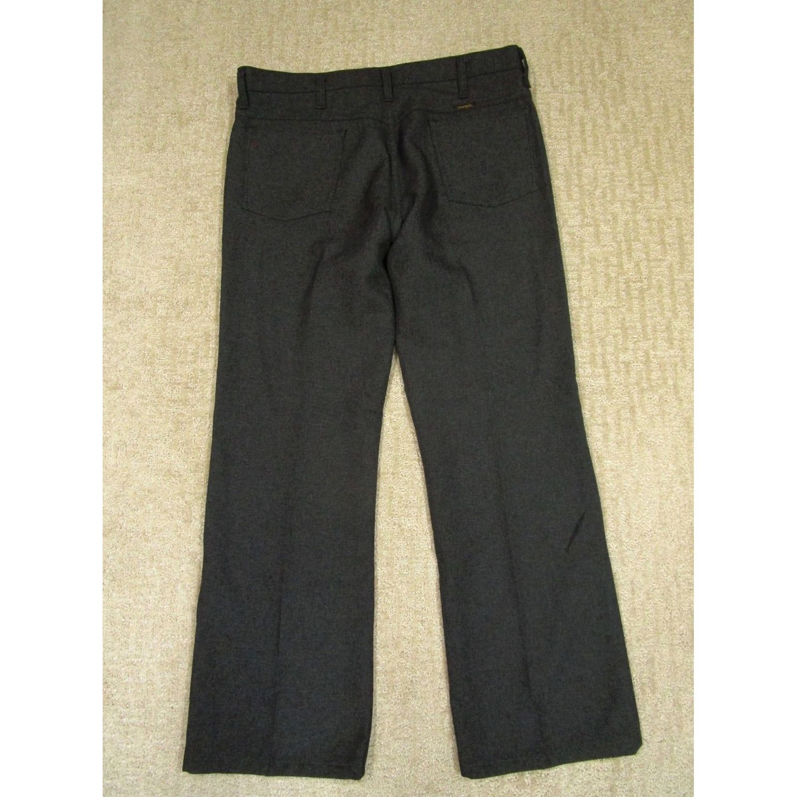 Wrangler Wrangler Pants Men 36 Dark Gray Western Bootcut Slacks Cowboy Rodeo Trousers Size US 36 / EU 52 - 3 Thumbnail