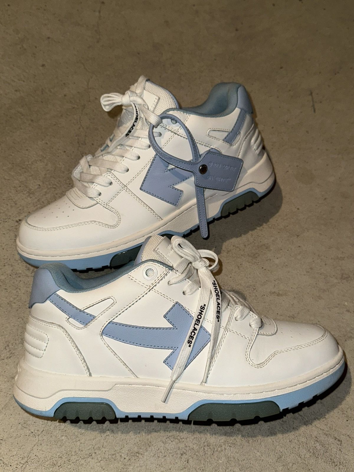 Off-White Off White, Out Of Office, White Light Blue Size US 10 / EU 43 - 1 Thumbnail