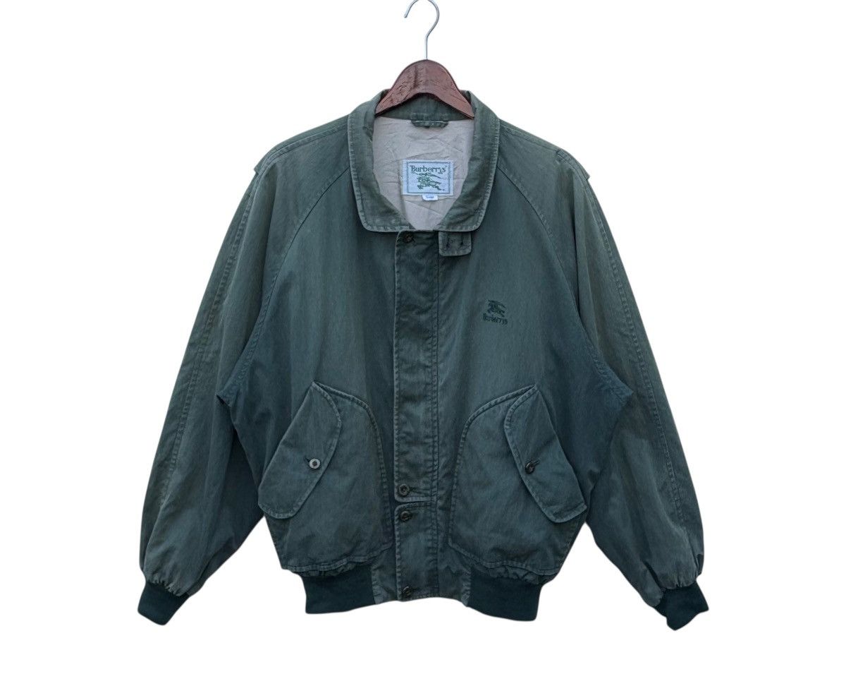 Burberry Vintage Burberry’s Thrashed Sun Faded Harrington Jacket Size US L / EU 52-54 / 3 - 1 Thumbnail